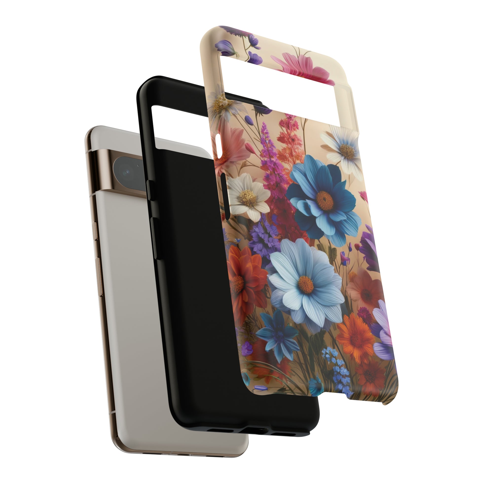 Best Phone Case Floral 3D Illusion Luxury Tough Case Floral Elegant Durable Stylish for Modern Devices iPhone 15, Samsung iPhone Samsung Accessory Gift for Her.