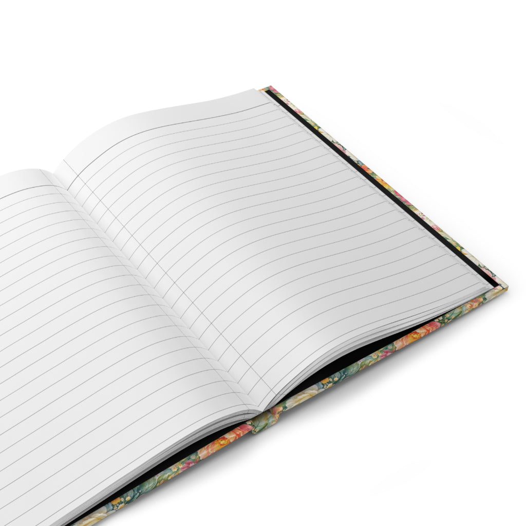 Floral Hardcover Journal — "Write Your Thoughts" Prayer Notebook