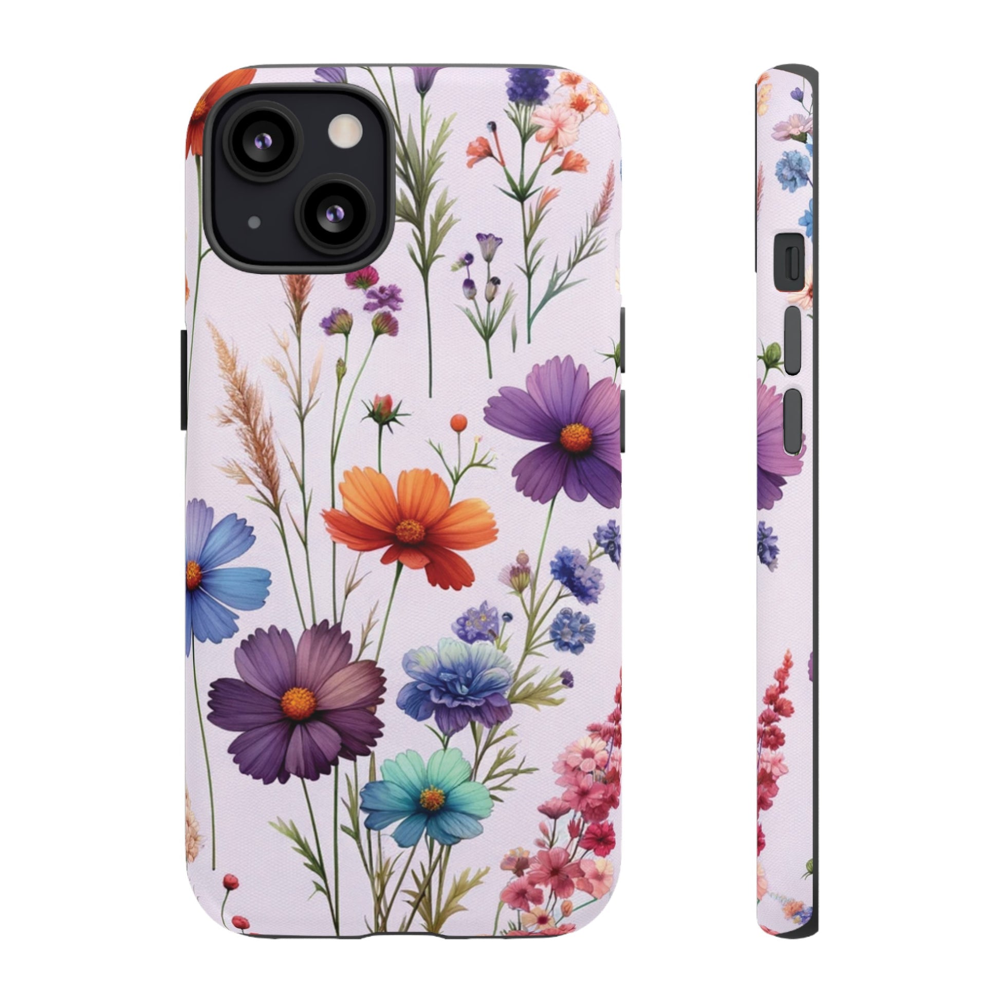 Lavender Wildflowers Protective Phone Case Gift for Her Phone 15, Samsung iPhone Samsung Gift for Her Case iPhone 15, Samsung iPhone Samsung Accessory Gift for Her.