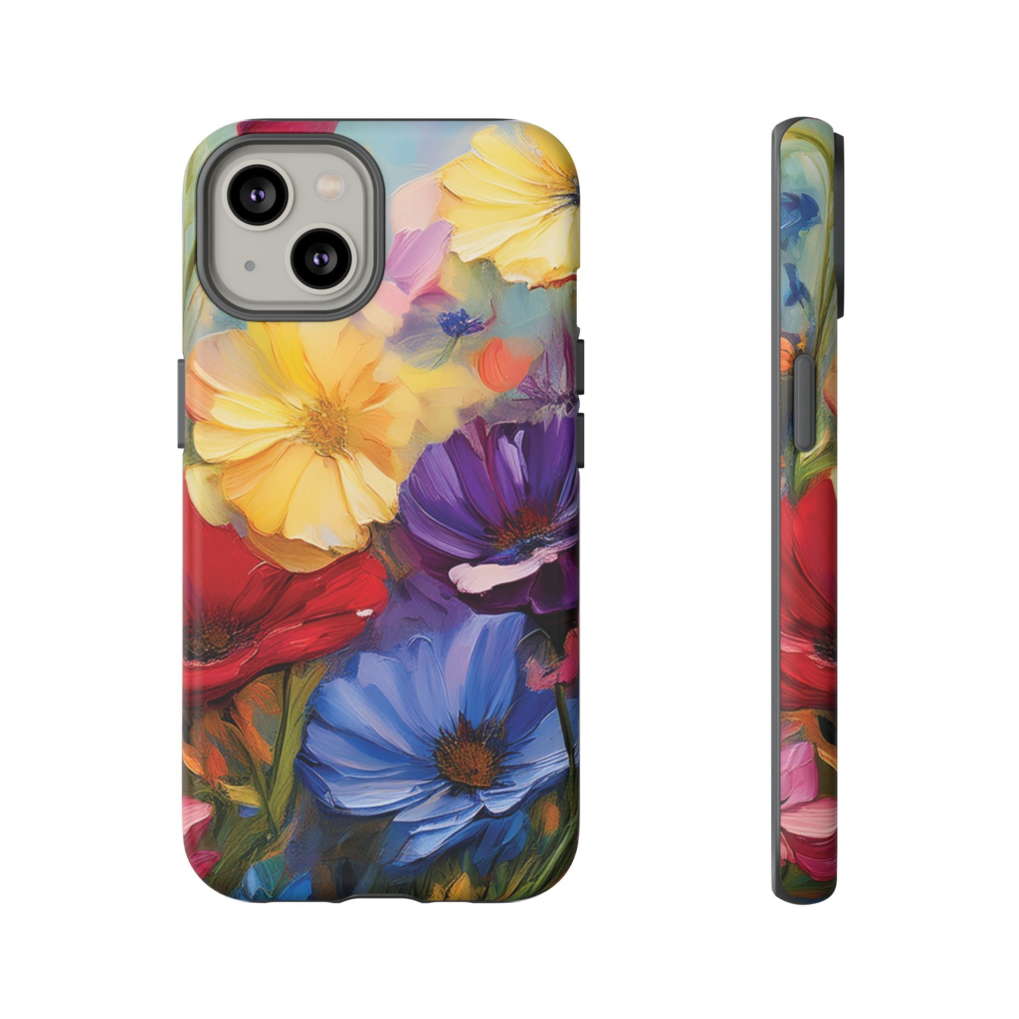 Bold Wildflower Phone Case Bright Hand-Painted Floral Art Vibrant Botanical Design for iPhone & Samsung | Trendy Nature Lover Gift Phone  Galaxy