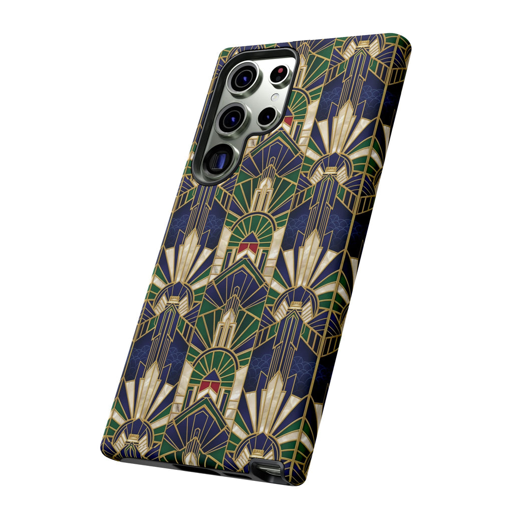 Navy & Gold Art Deco Phone Case — Imperial Art Deco Tough Case