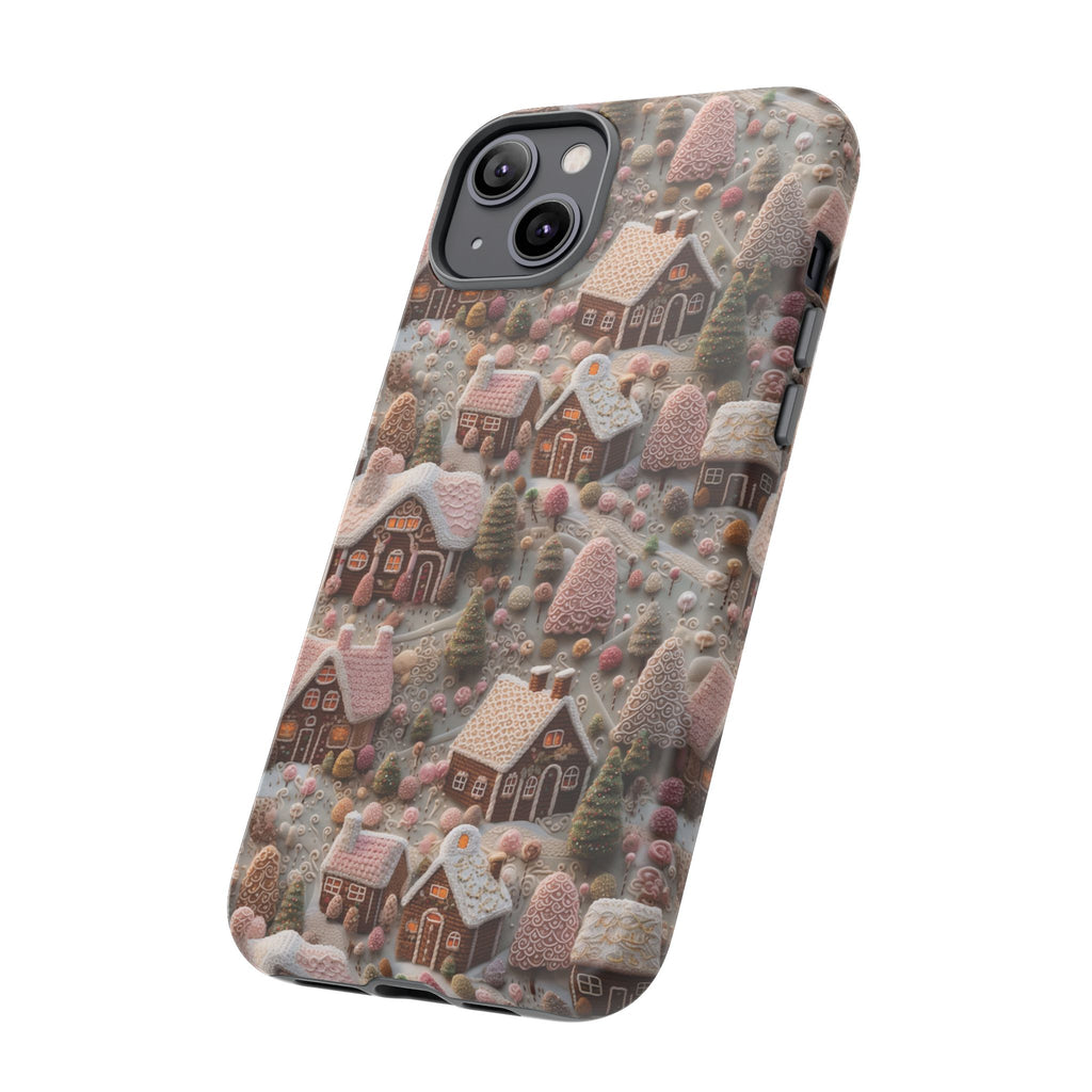 Gingerbread House 3D Phone Case Durable for iPhone Samsung Gift iPhone 15, 14, 13 Samsung Pixel Gift for Mom Accessory Gift for Her