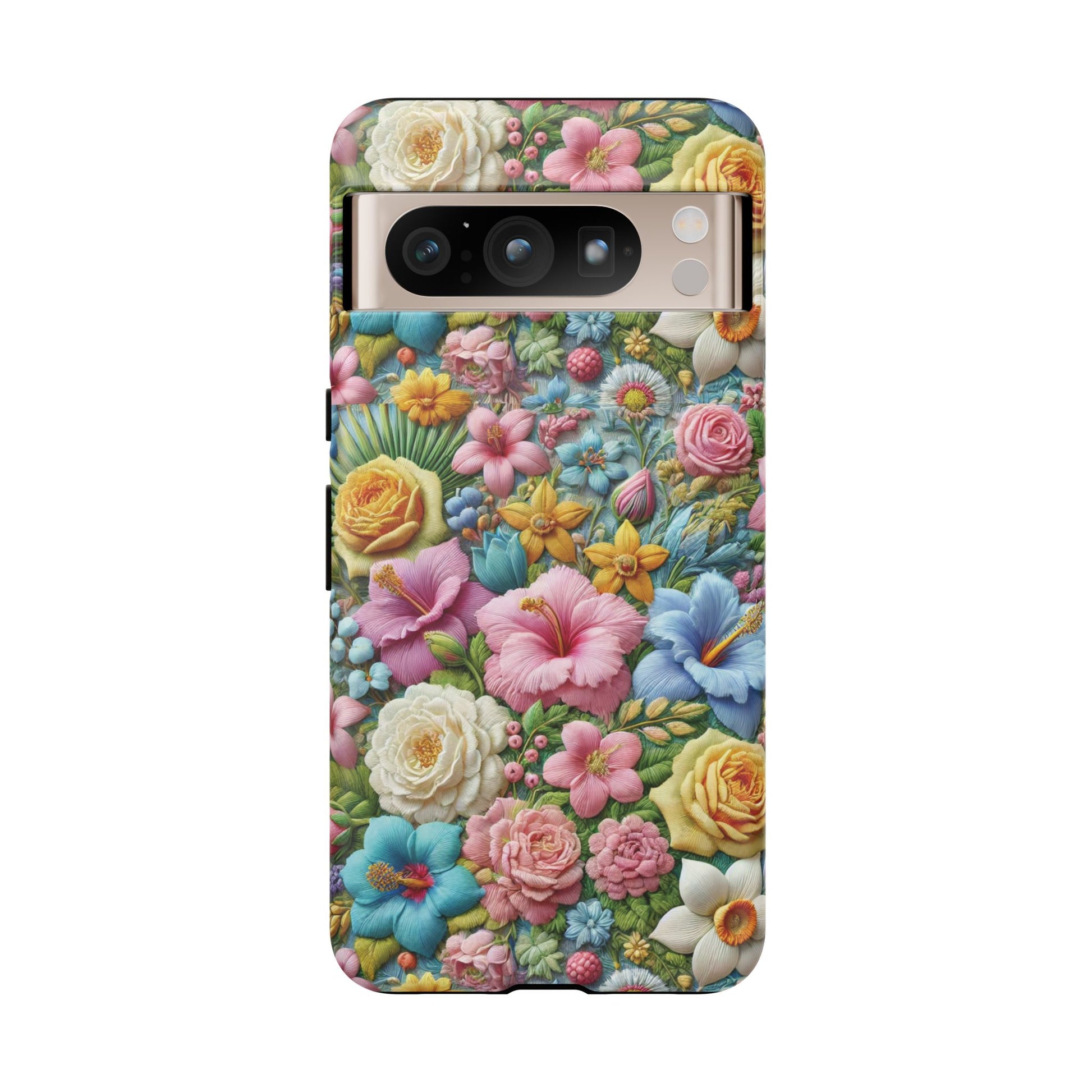 Elegant Pastel Flower Phone Case – Beautiful Floral Design, Durable Protection for Your Device, Stylish and Lightweight, Perfect Gift for Flower Lovers
