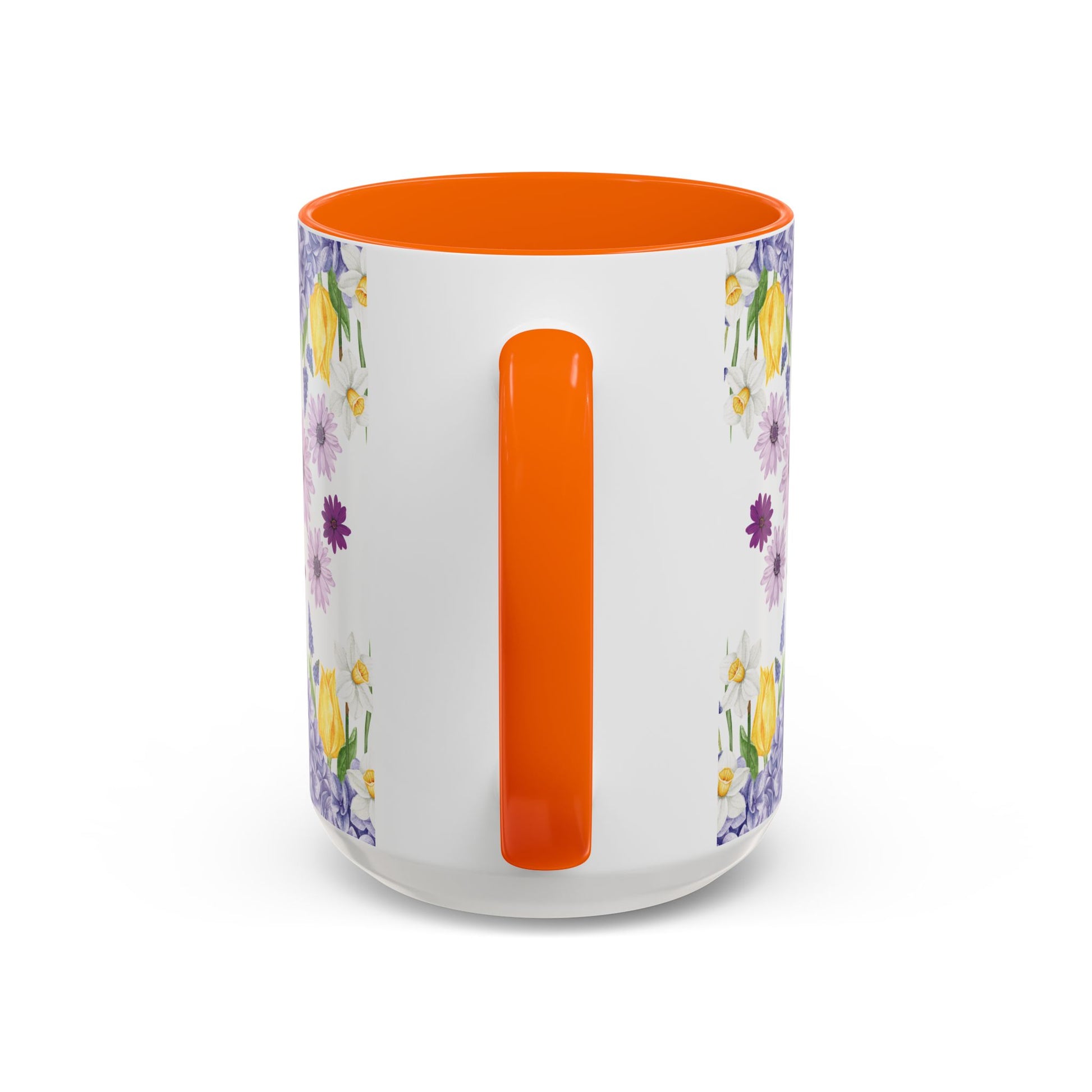 Botanical Floral Mug  Lavender & Yellow Flowers, Ceramic 11oz & 15oz Cup, Ideal Gift for Coffee Lovers, Mother's Day, or Cozy Spring Mornings