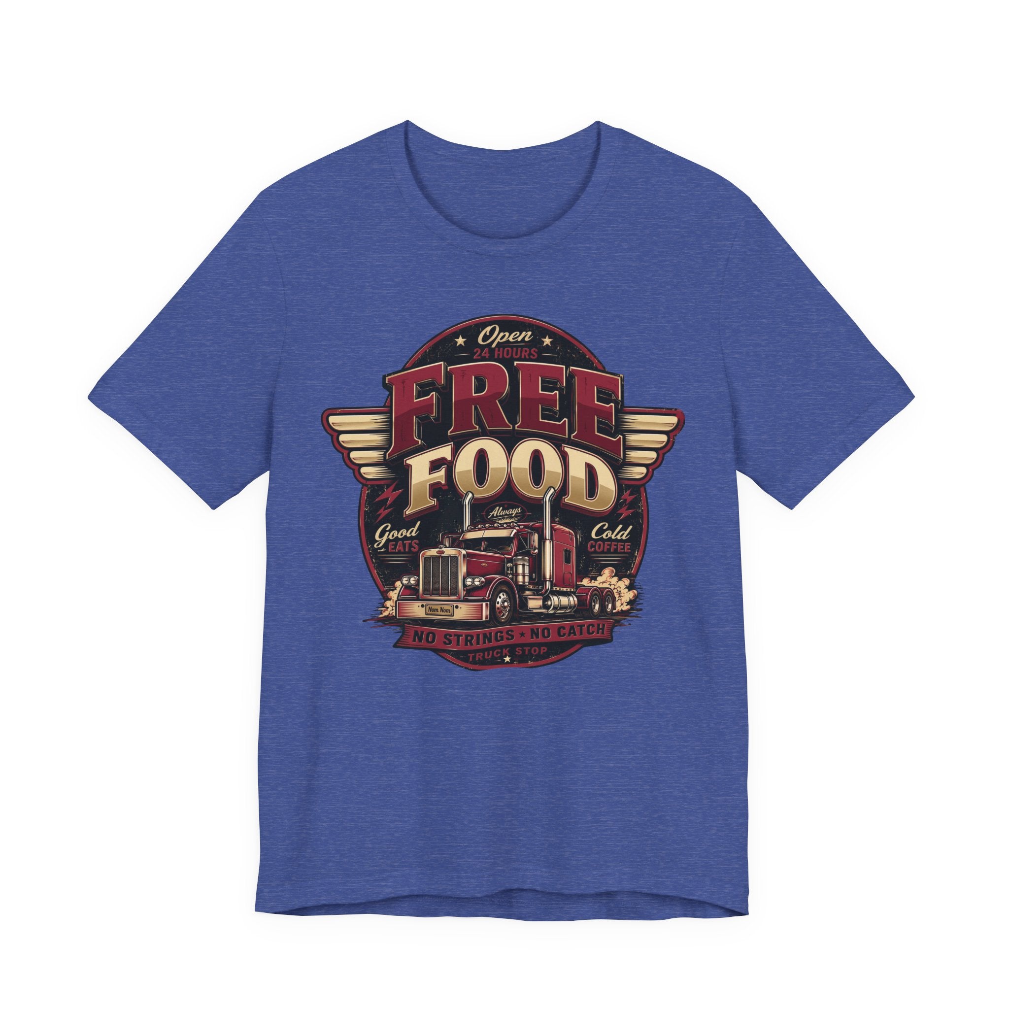 T-shirt humoristique « Free Food » pour camion de cuisine, parfait pour papa ou mari