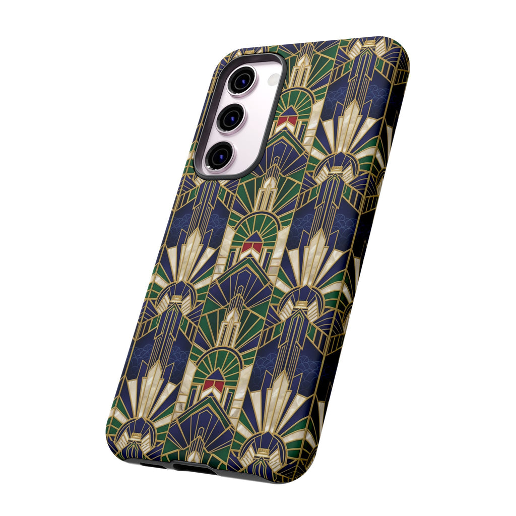 Navy & Gold Art Deco Phone Case — Imperial Art Deco Tough Case