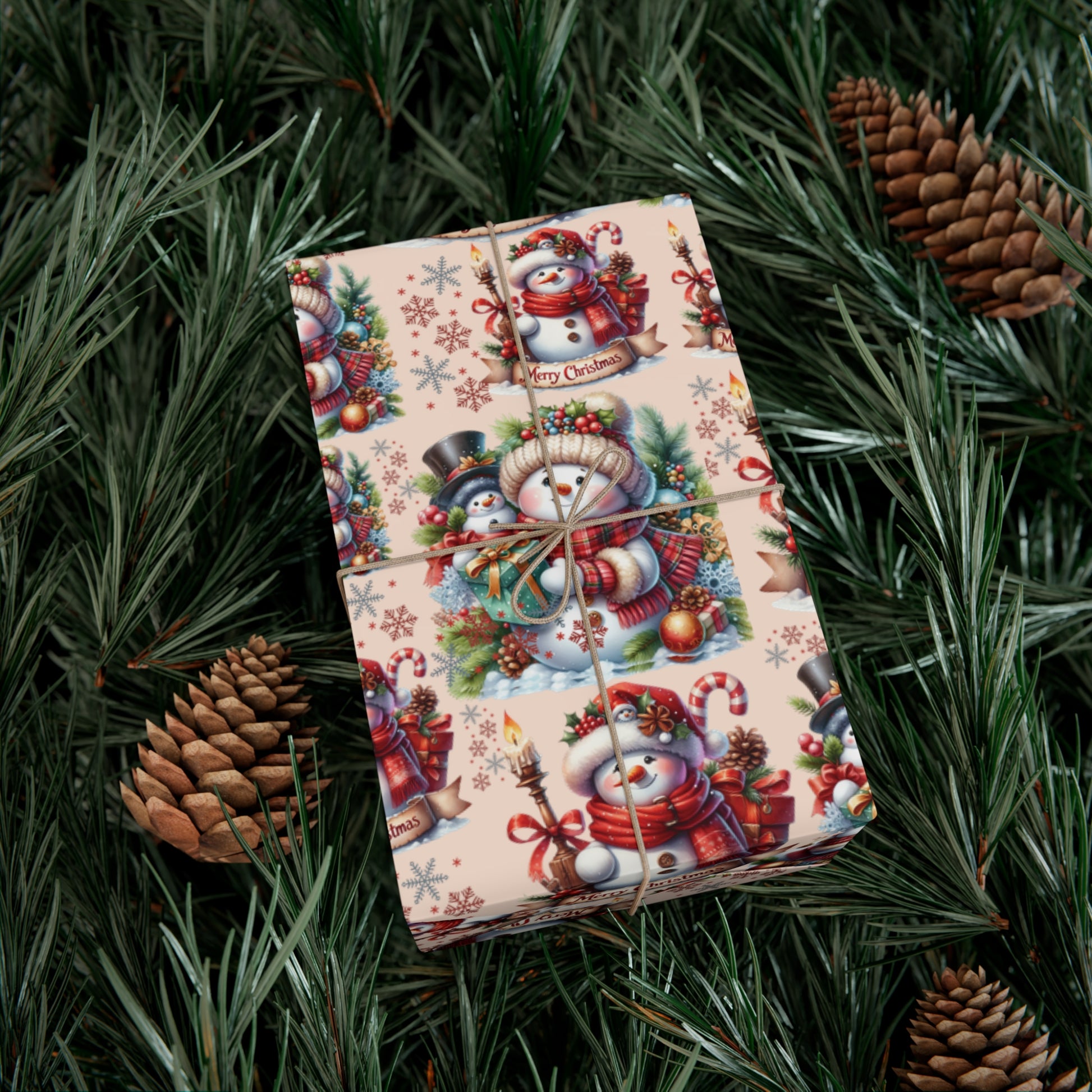 Christmas Wrapping Paper Whimsical Winter Wonderland with Festive Gifts Perfect for a Magical Holiday Season in Matte/Satin, All Occasion - MRSBYVALLE