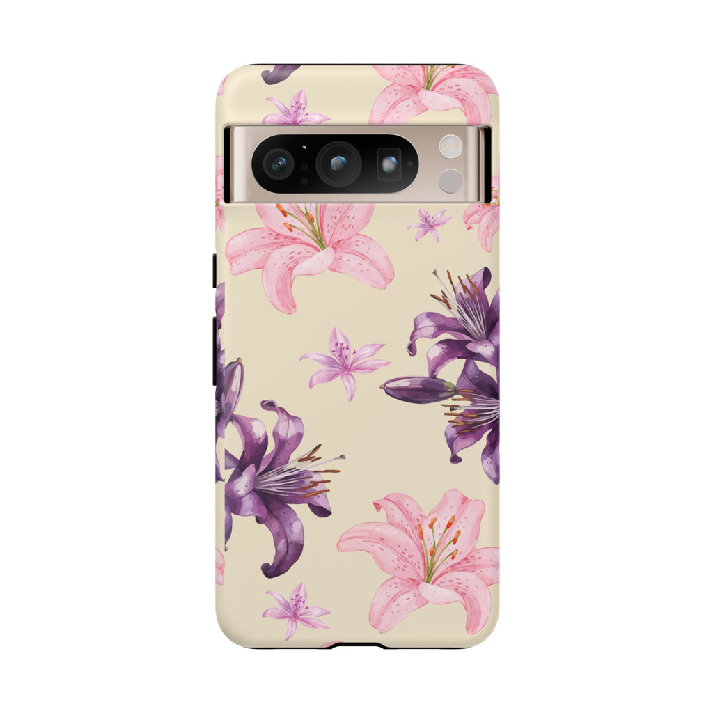 Blooming Tiger Lily Phone Case - Compatible with iPhone, Samsung, and Pixel | Stylish Protective Cover Gift for Her Perfect for Floral Lover