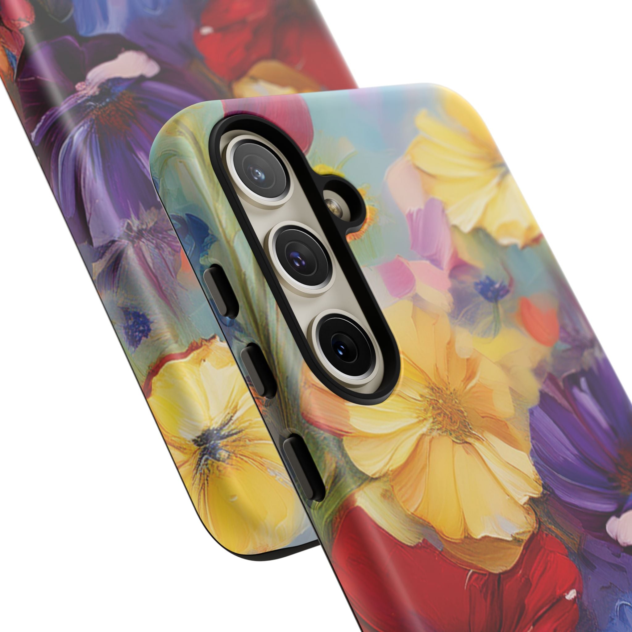 Bold Wildflower Phone Case Bright Hand-Painted Floral Art Vibrant Botanical Design for iPhone & Samsung | Trendy Nature Lover Gift Phone  Galaxy