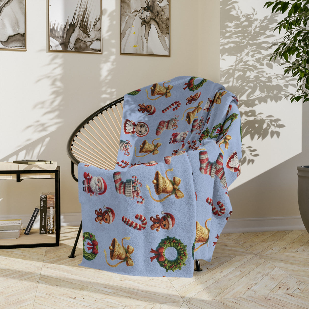 Christmas 3D Illusion Cozy Boho Minky Blanket Ultra-Soft, Warm, and Stylish Holiday Throw | Perfect Gift for Winter Nights | Premium Plush Comfort for Bed & Couch - MRSBYVALLE