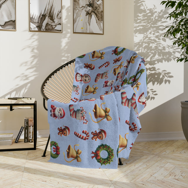 Christmas 3D Illusion Cozy Boho Minky Blanket Ultra-Soft, Warm, and Stylish Holiday Throw | Perfect Gift for Winter Nights | Premium Plush Comfort for Bed & Couch - MRSBYVALLE