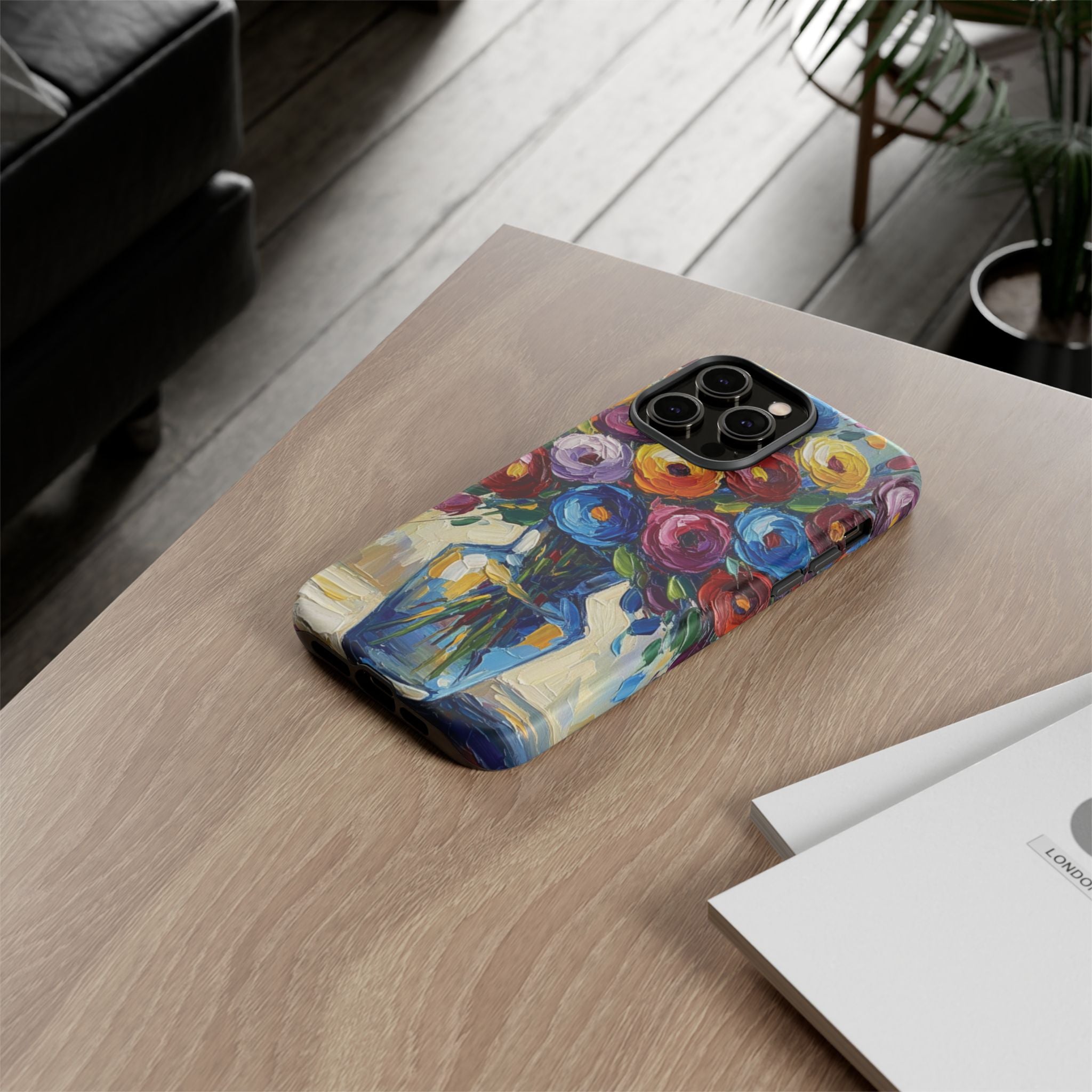 Floral Luxury Oil Painting Illusion Tough Case — Floral Art Phone Case for Art Lovers