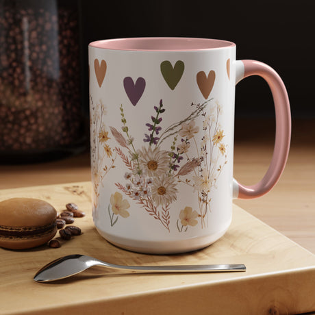 Wildflower Ceramic Mug Elegant Gift for Coffee or Tea Lovers Perfect for Mothers Day Birthdays and Adding Charm to Any Kitchen Gift