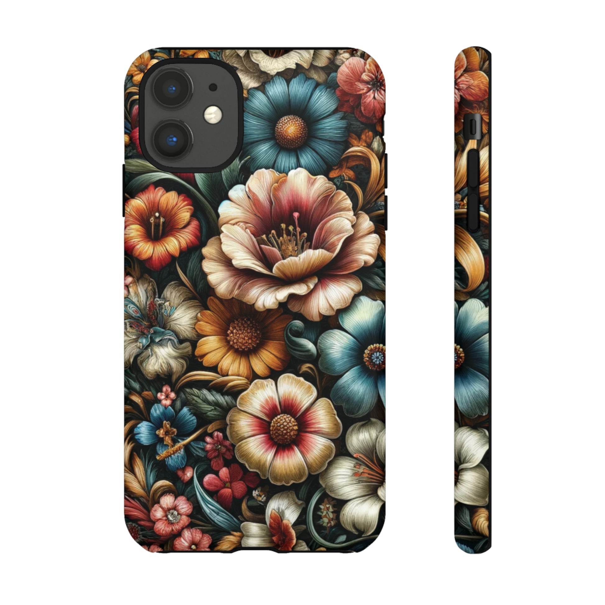 Pastel Floral Design Luxury Phone Tough Case Floral Elegant Durable Stylish for Modern Devices iPhone 15, Samsung iPhone Samsung Accessory Gift for Her.