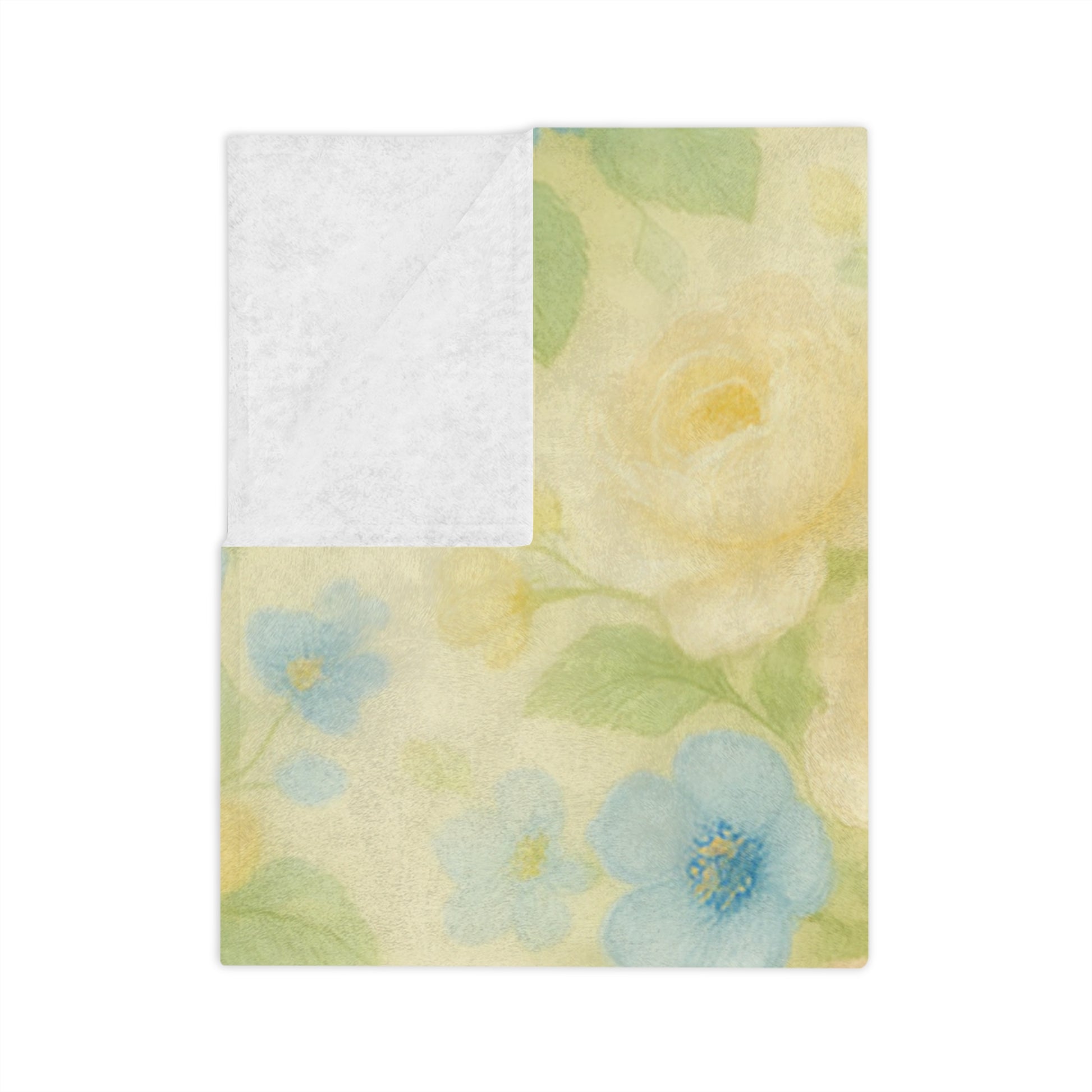 Vintage floral Yellow Flower Throw Blanket – Cozy Soft Botanical Design for Bed, Couch, or Reading Nook, Perfect Gift for Nature Lovers & Home Refresh