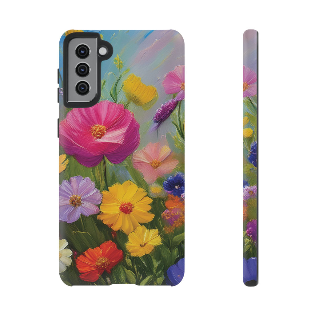 Vibrant Wildflower Painting Phone Case Hand-Painted Floral Art Design | Bright Nature-Inspired Cover | Perfect Gift for Flower Lovers iPhone & Galaxy