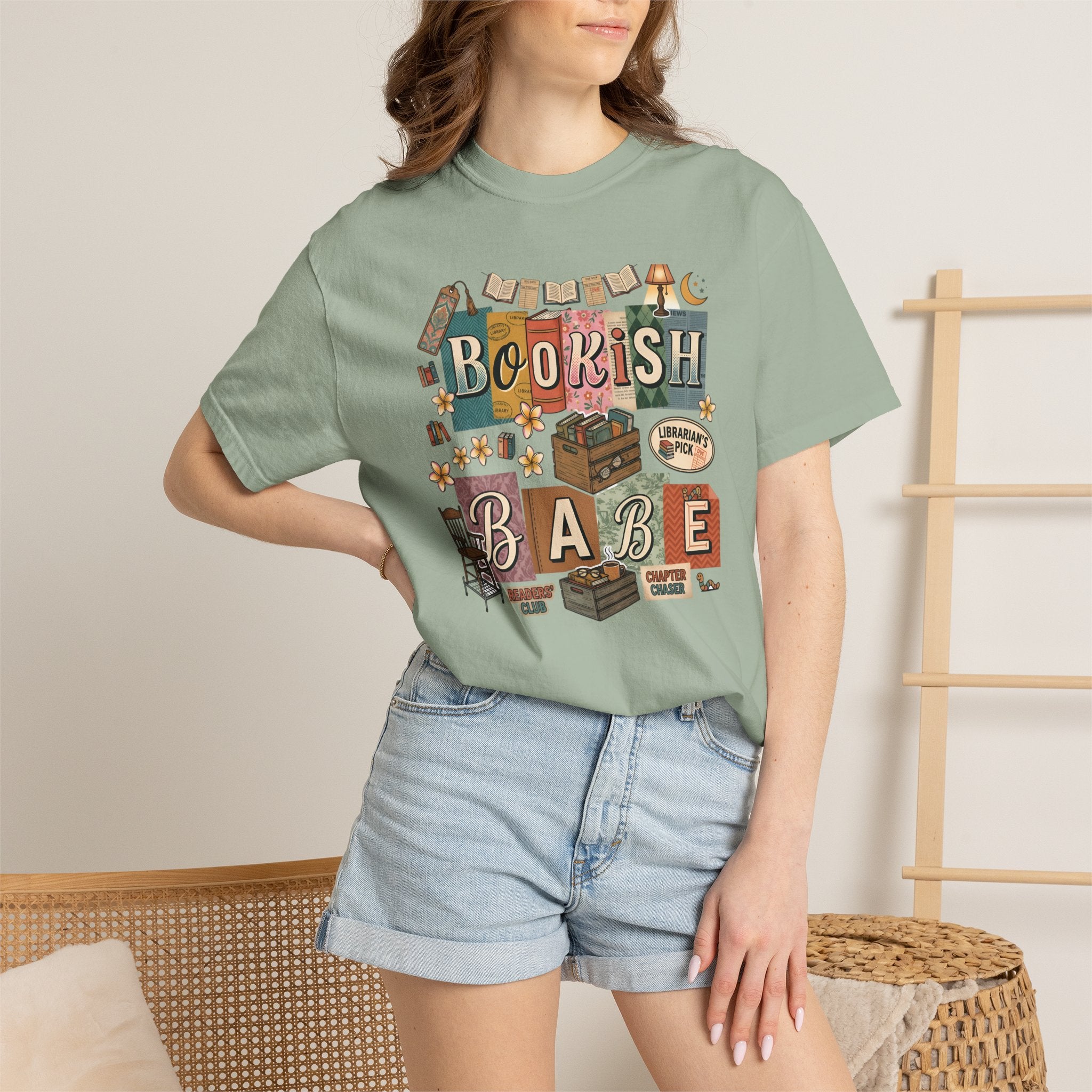 Bookish Babe Reader T-Shirt — Book Lover Tee for Teachers & Avid Readers