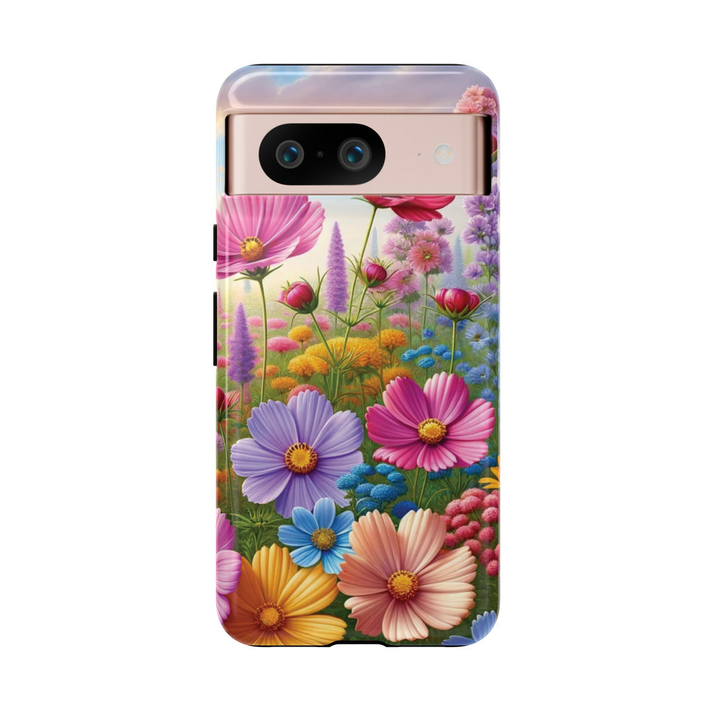Bright Floral Phone Case Durable for iPhone Samsung Gift iPhone 15, 14, 13 Samsung Pixel Gift for Mom Accessory Gift for Her