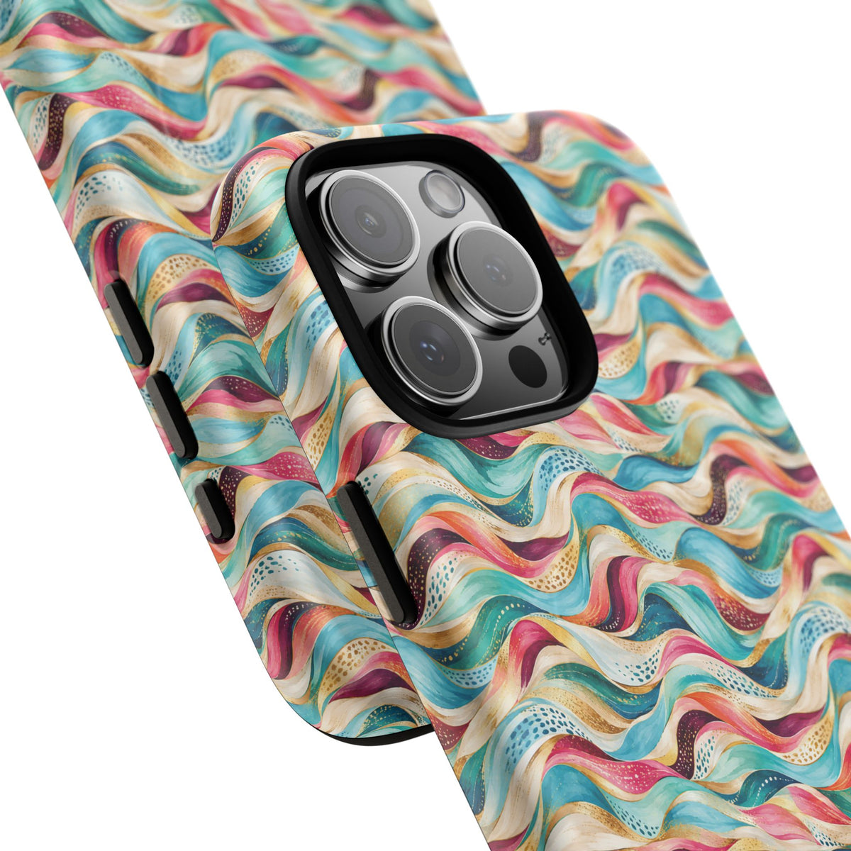 Colorful Wave MagSafe Tough Phone Case