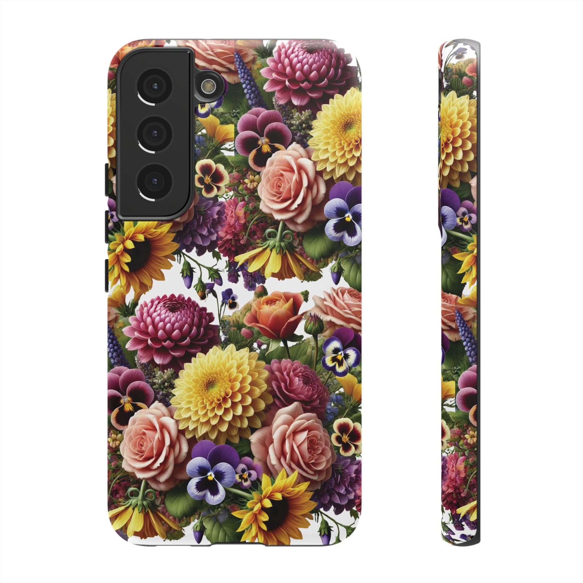 Floral Fall Phone Case for iPhone 16 15 14 13 12  21 23 Samsung, and Pixel | Stylish Protective Cover Gift for Her Perfect for Floral Lover