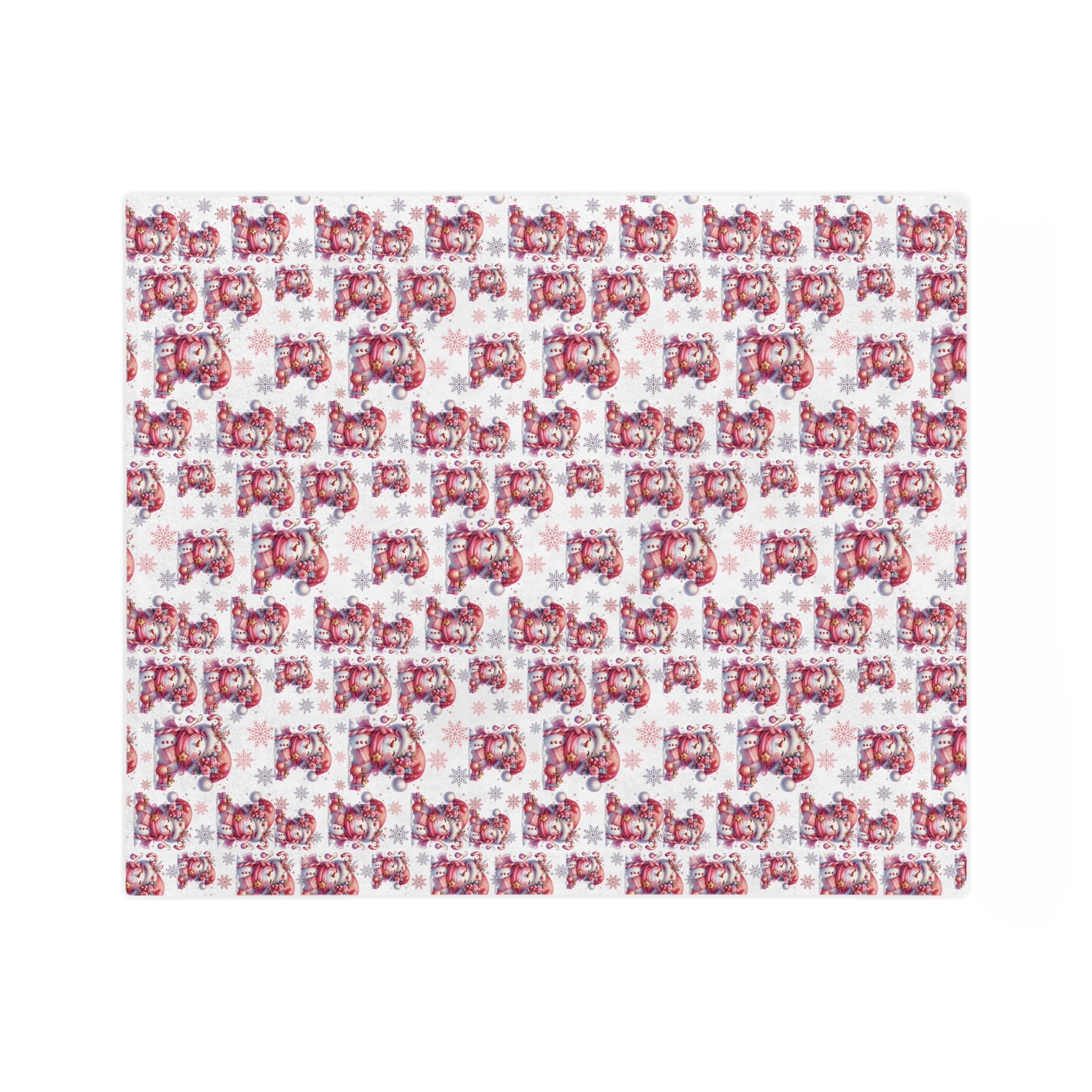 Pink Christmas Snowwomen Minky Blanket Throw Ultra-Soft Minky Blanket Cozy Comfort Blanket Elegant Home Decor Plush Microfiber for Maximum Comfort Blanket, Perfect for Snuggling Decor, Cozy All-Season Warmth, Housewarming Gift Throw - MRSBYVALLE