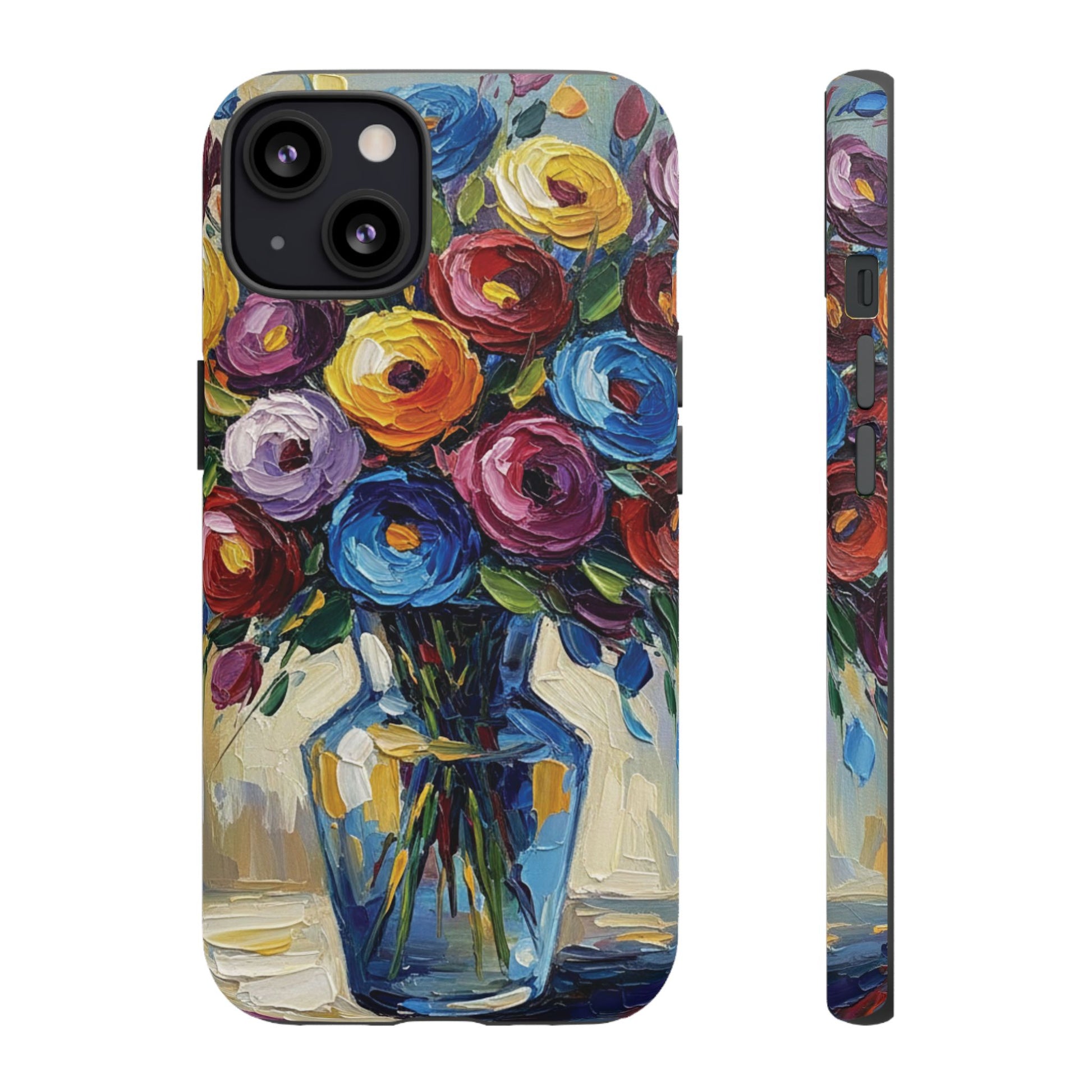 Floral Luxury Oil Painting Illusion Tough Case — Floral Art Phone Case for Art Lovers