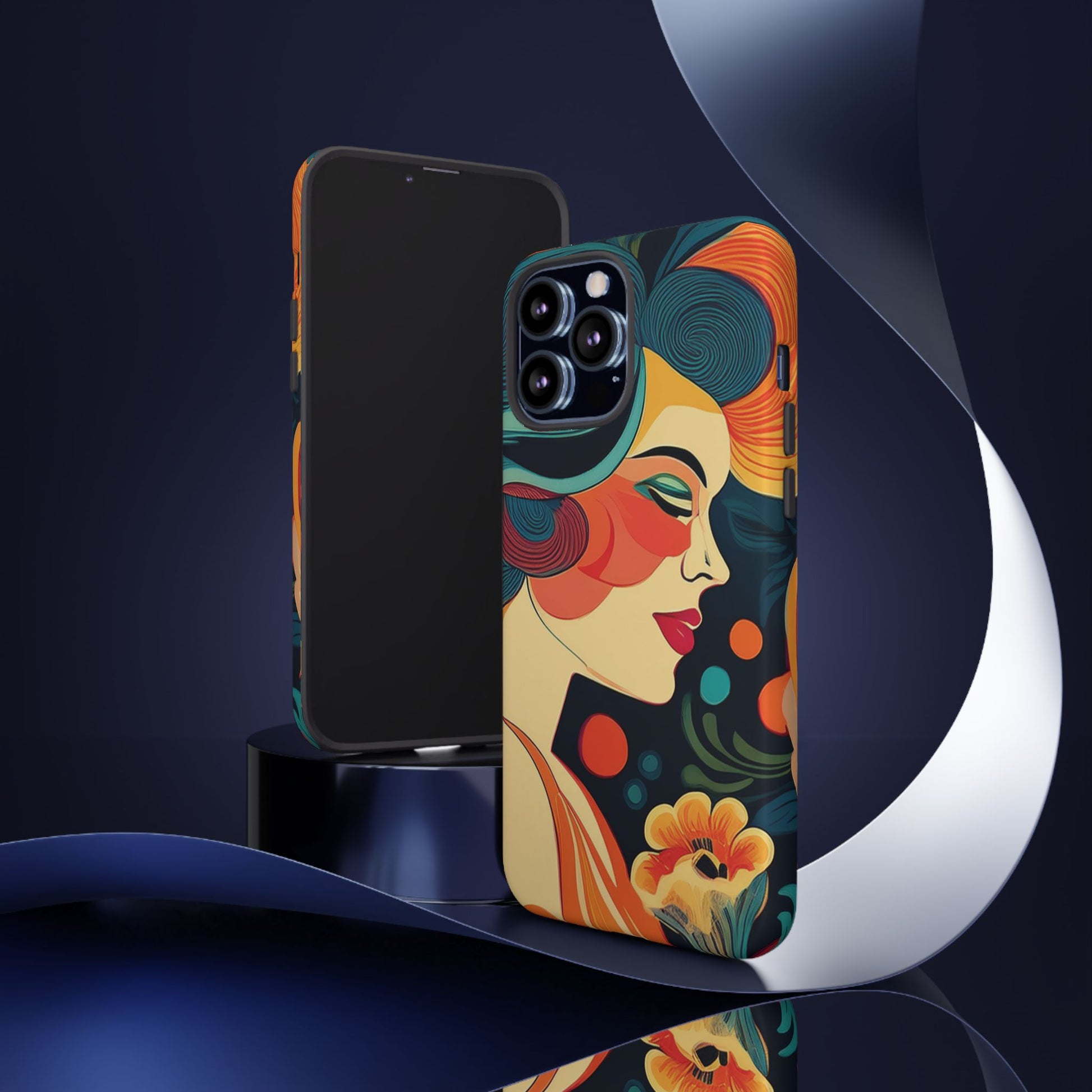 Retro 50s Aesthetic Phone Case Vintage-Inspired Design with Pastel Vibes Mid-Century Style Cover for iPhone & Samsung Models Galaxy