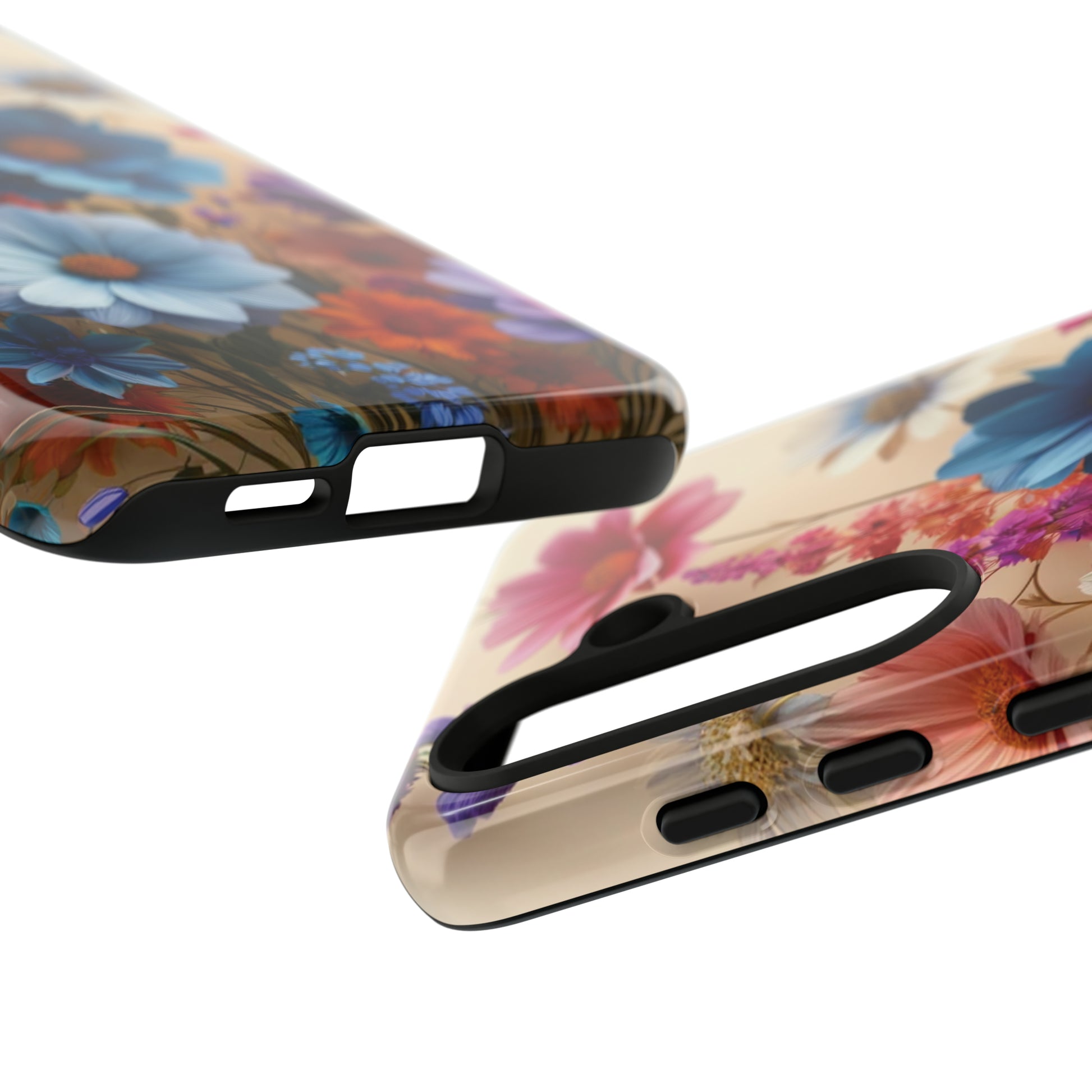 Best Phone Case Floral 3D Illusion Luxury Tough Case Floral Elegant Durable Stylish for Modern Devices iPhone 15, Samsung iPhone Samsung Accessory Gift for Her.