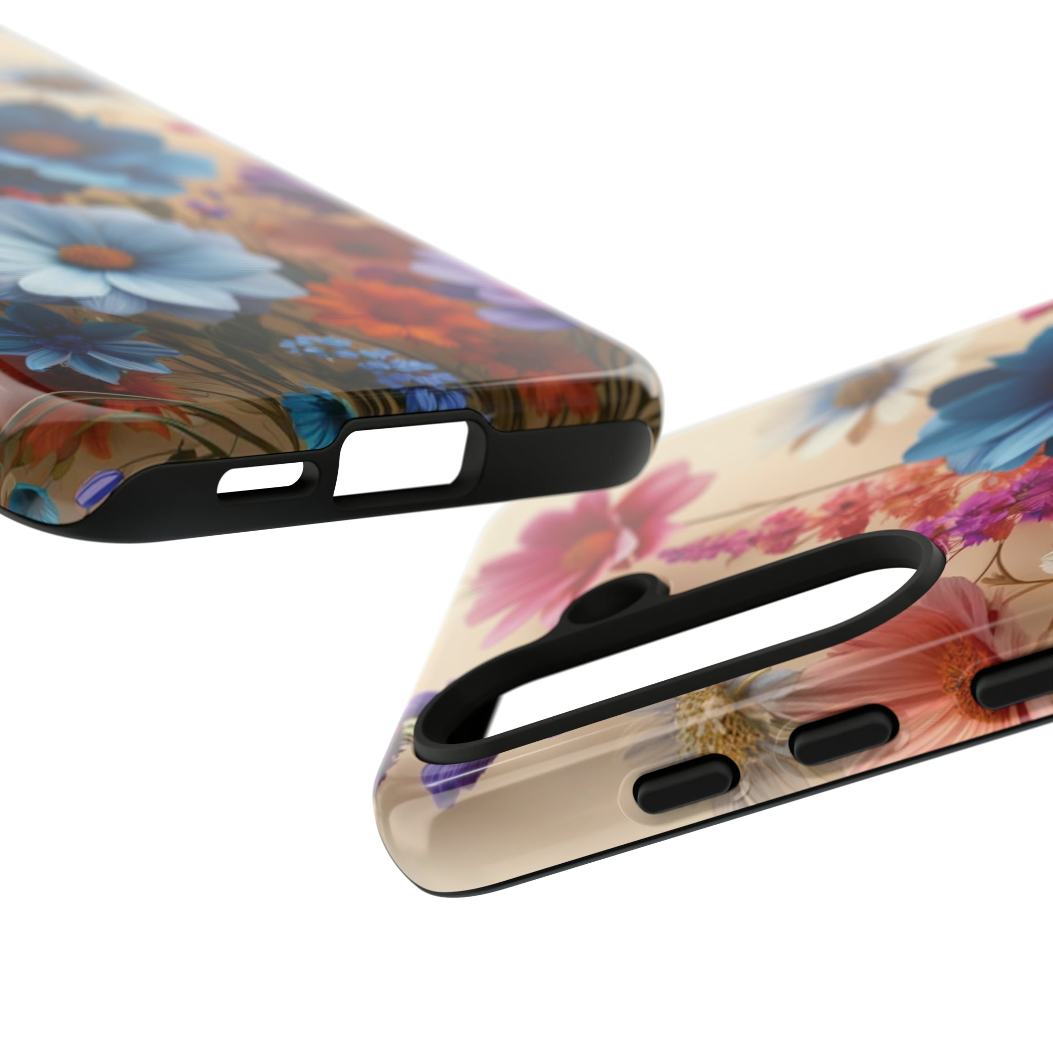 Best Phone Case Floral 3D Illusion Luxury Tough Case Floral Elegant Durable Stylish for Modern Devices iPhone 15, Samsung iPhone Samsung Accessory Gift for Her.