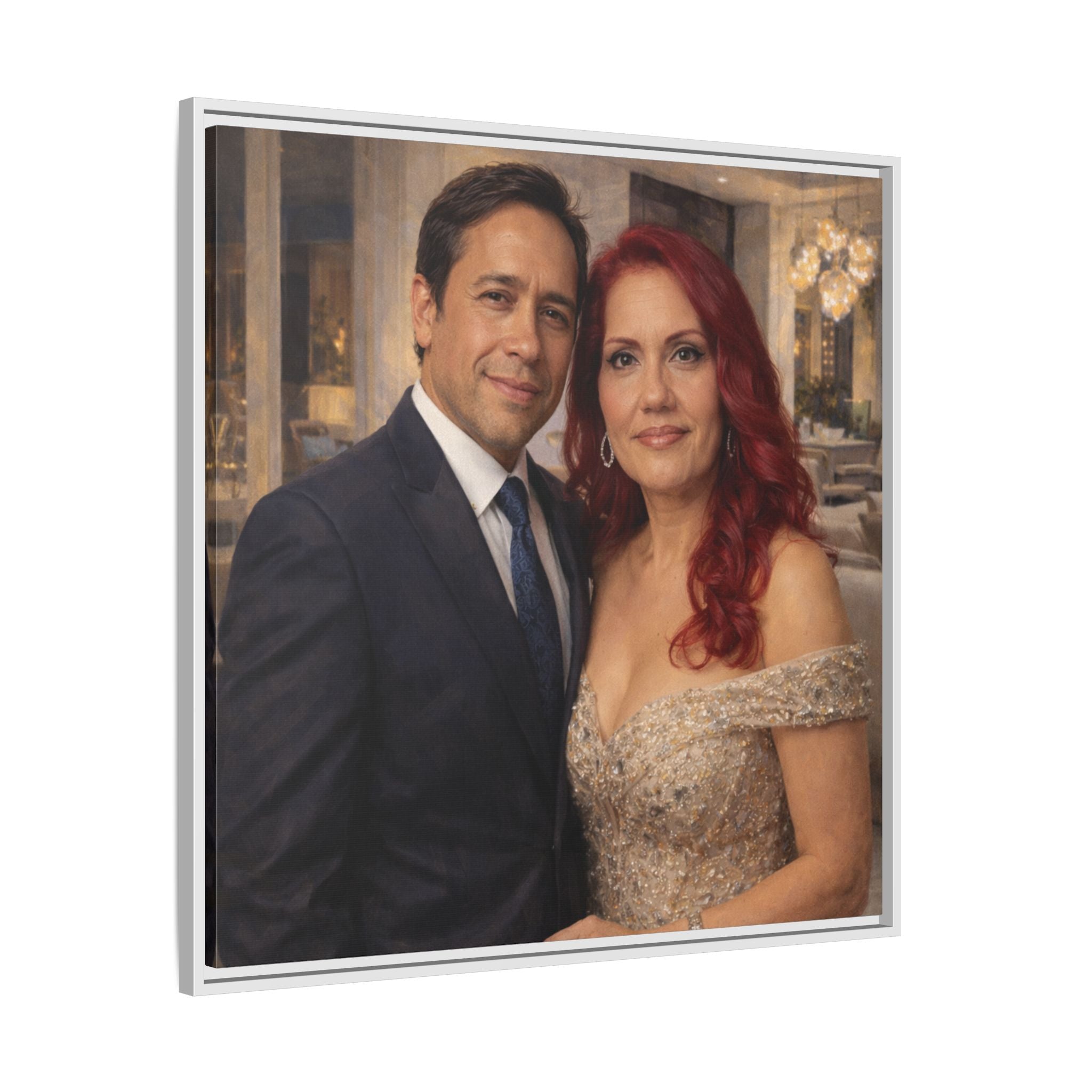 Custom Oil Painting Illusion Canvas – Luxury Portrait Art