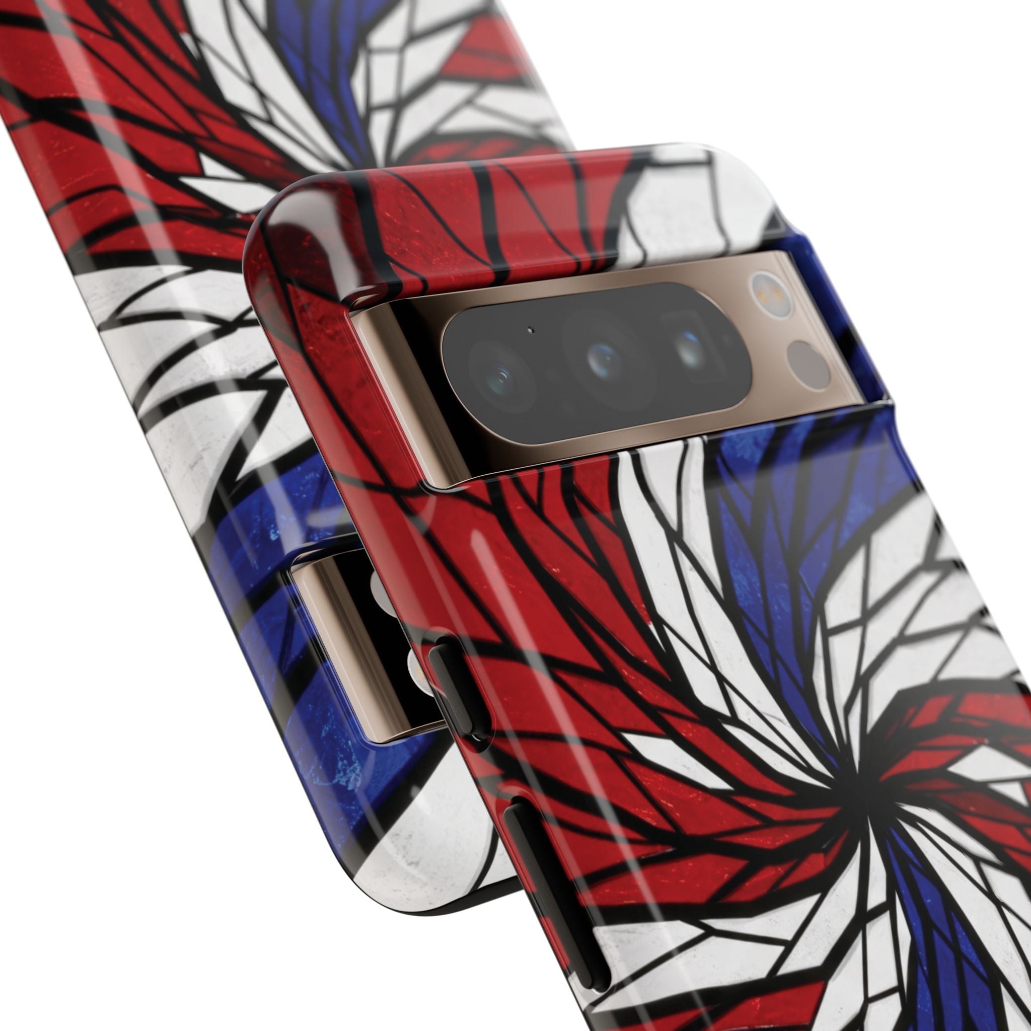 Patriotic Red White & Blue Phone Case – USA Flag Design, Independence Day Gift, Protective Cover for iPhone, Samsung, Pixel