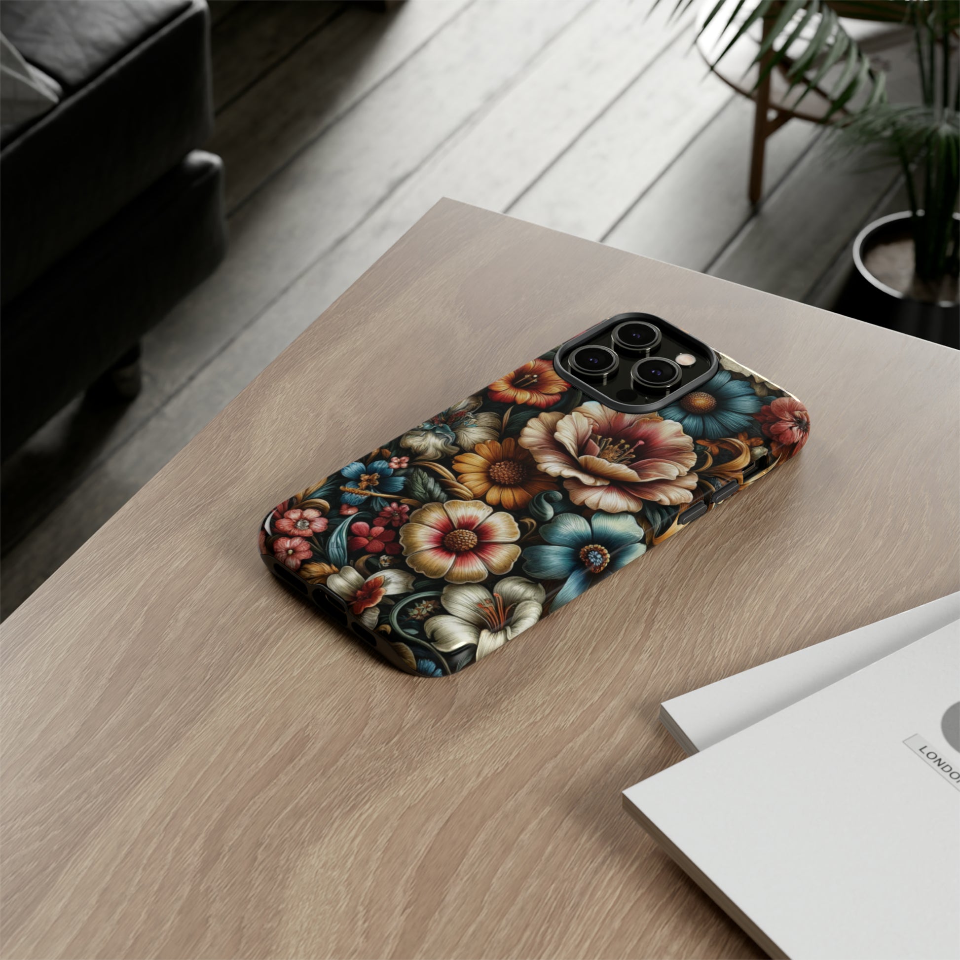 Pastel Floral Design Luxury Phone Tough Case Floral Elegant Durable Stylish for Modern Devices iPhone 15, Samsung iPhone Samsung Accessory Gift for Her.