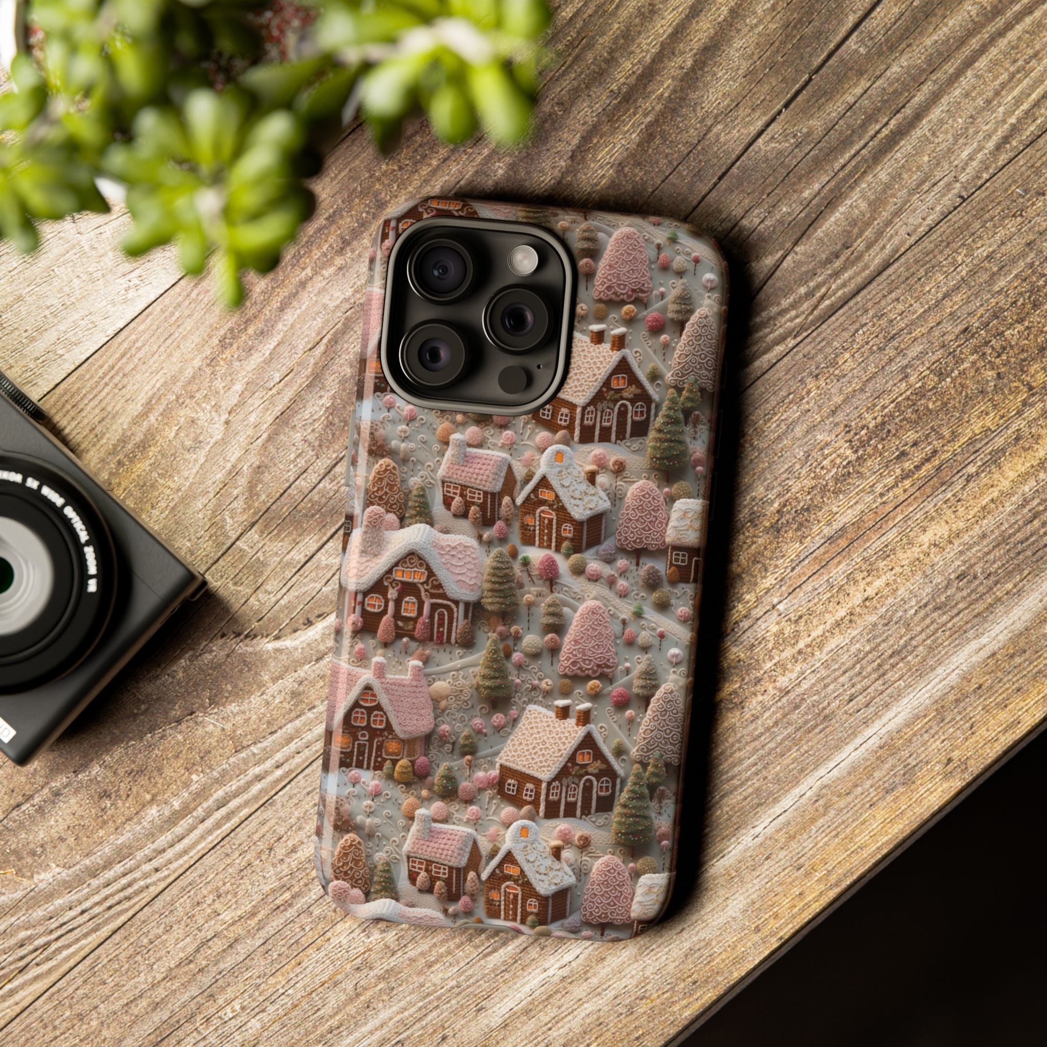 Gingerbread House 3D Phone Case Durable for iPhone Samsung Gift iPhone 15, 14, 13 Samsung Pixel Gift for Mom Accessory Gift for Her