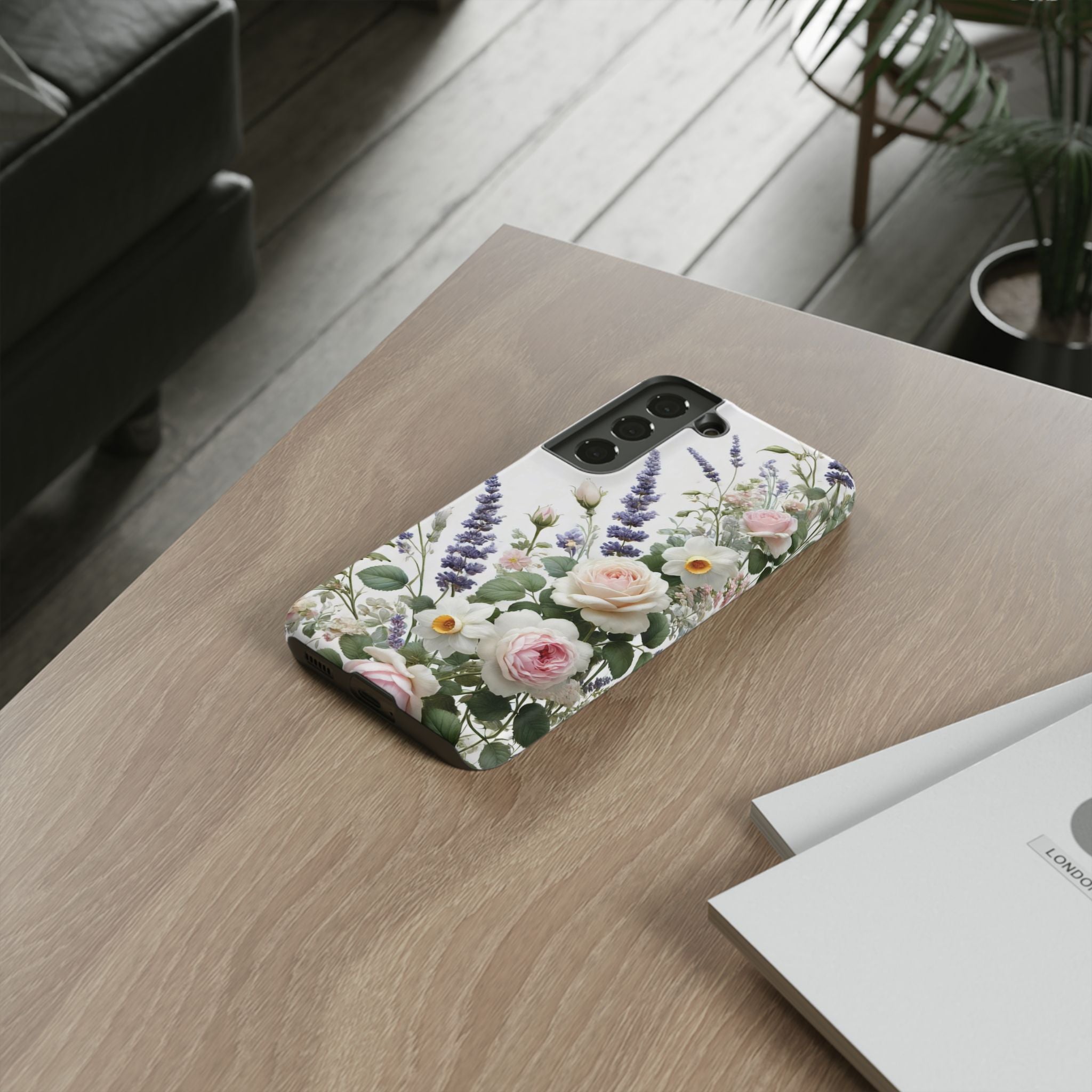 Boho Floral Fall Phone Case for iPhone 17,16  21 23 Samsung, and Pixel | Stylish Protective Cover Gift for Her Perfect for Floral Lover