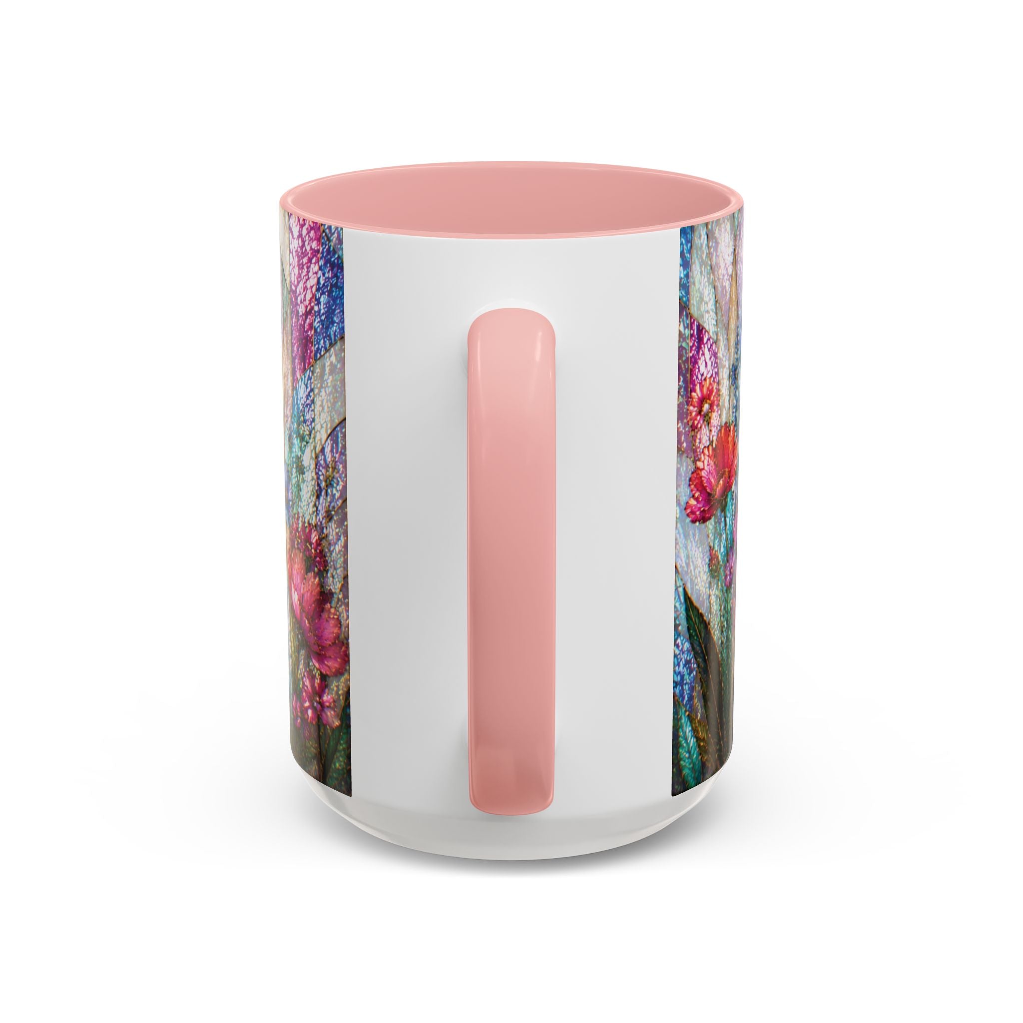 Wildflower Watercolor Coffee Mug Vibrant Wildflower Accent 11/15oz Stain Glass Illusion