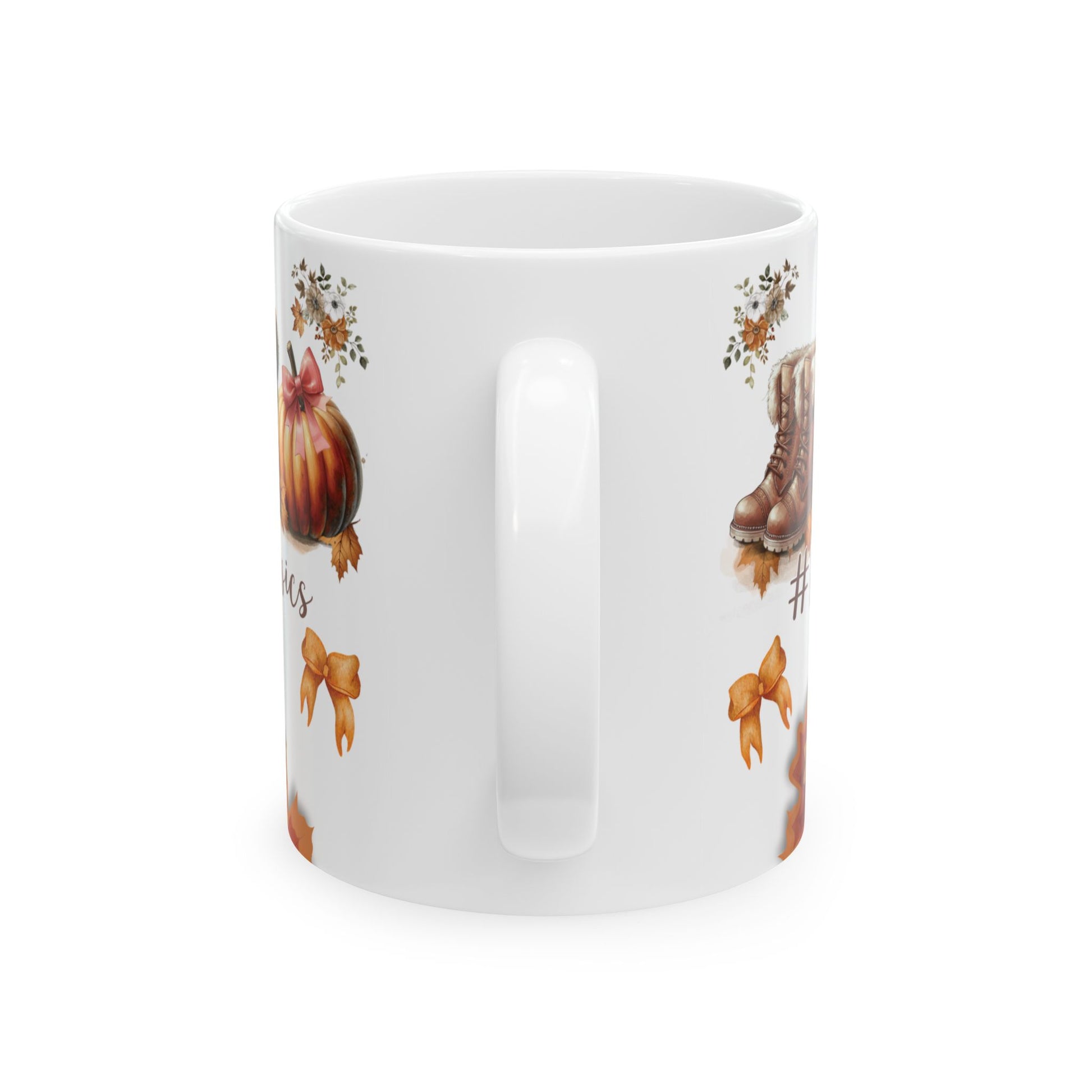 Fall Basic 11oz & 15oz Coffee Mugs – Autumn Leaves, Cozy Vibes, Perfect for Pumpkin Spice & Fall Lovers Dishwasher Safe, Microwave Friendly, Seasonal Mug Gift for Home & Office Morning Brew - MRSBYVALLE