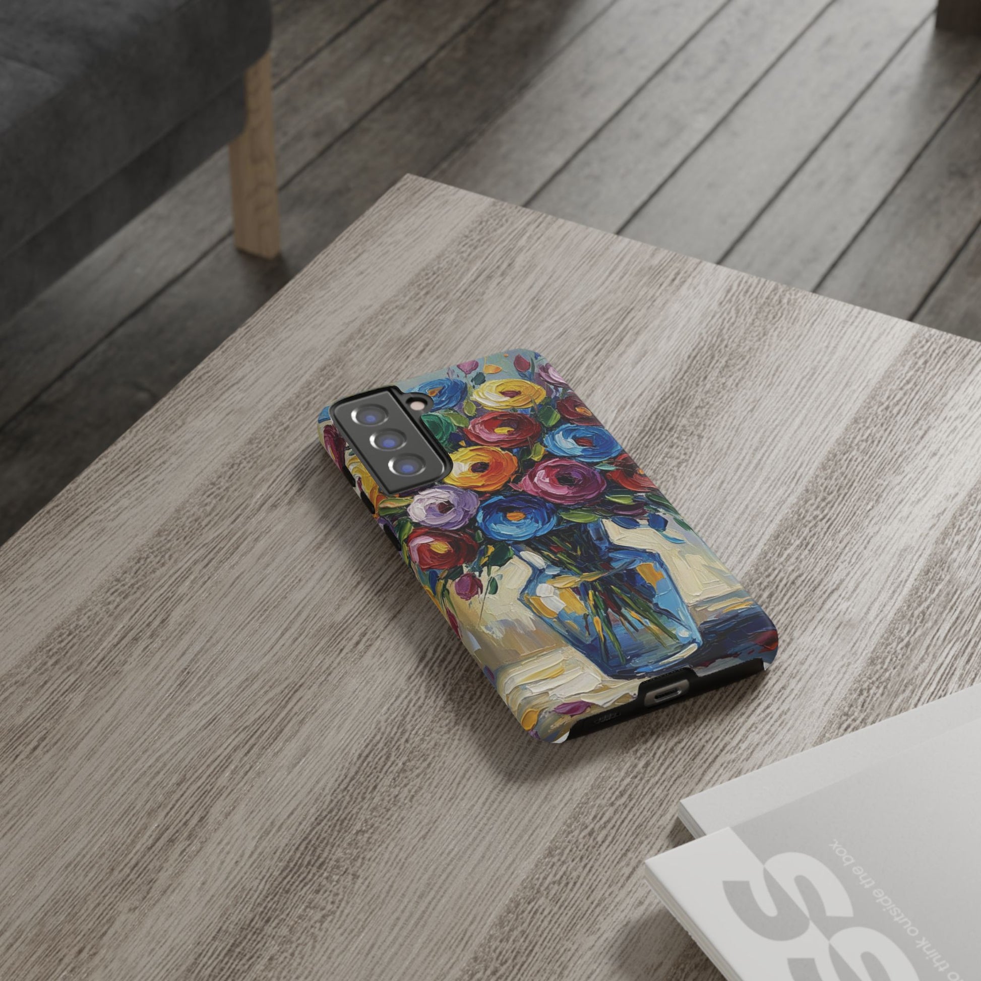 Floral Luxury Oil Painting Illusion Tough Case — Floral Art Phone Case for Art Lovers