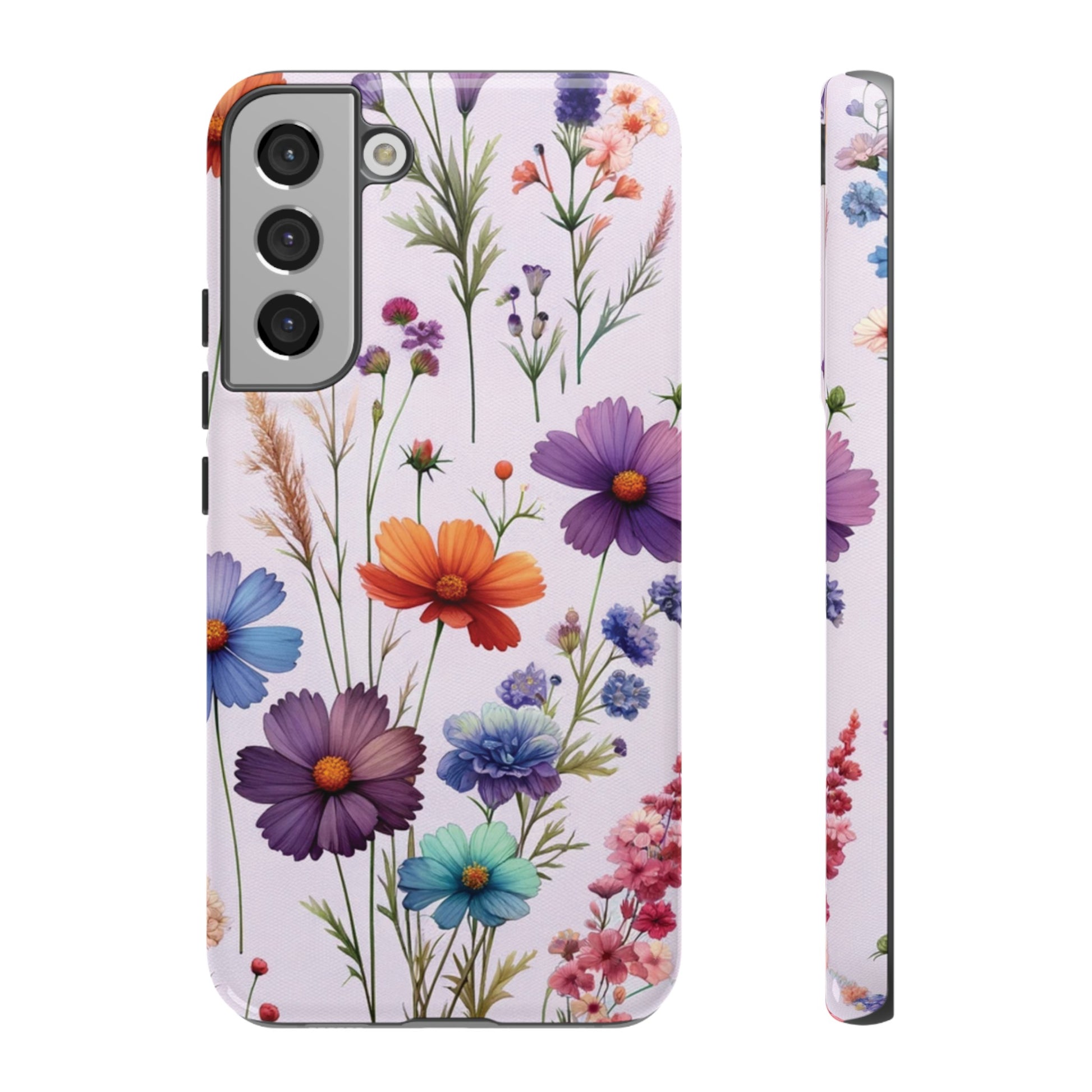Lavender Wildflowers Protective Phone Case Gift for Her Phone 15, Samsung iPhone Samsung Gift for Her Case iPhone 15, Samsung iPhone Samsung Accessory Gift for Her.