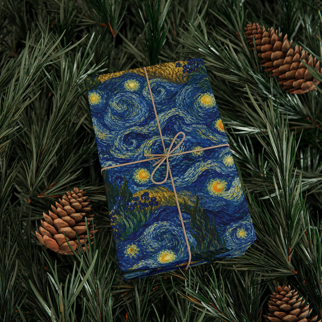 Van Gogh Illusion Wrapping Paper — Artist Birthday & Art Lover Gift Wrap