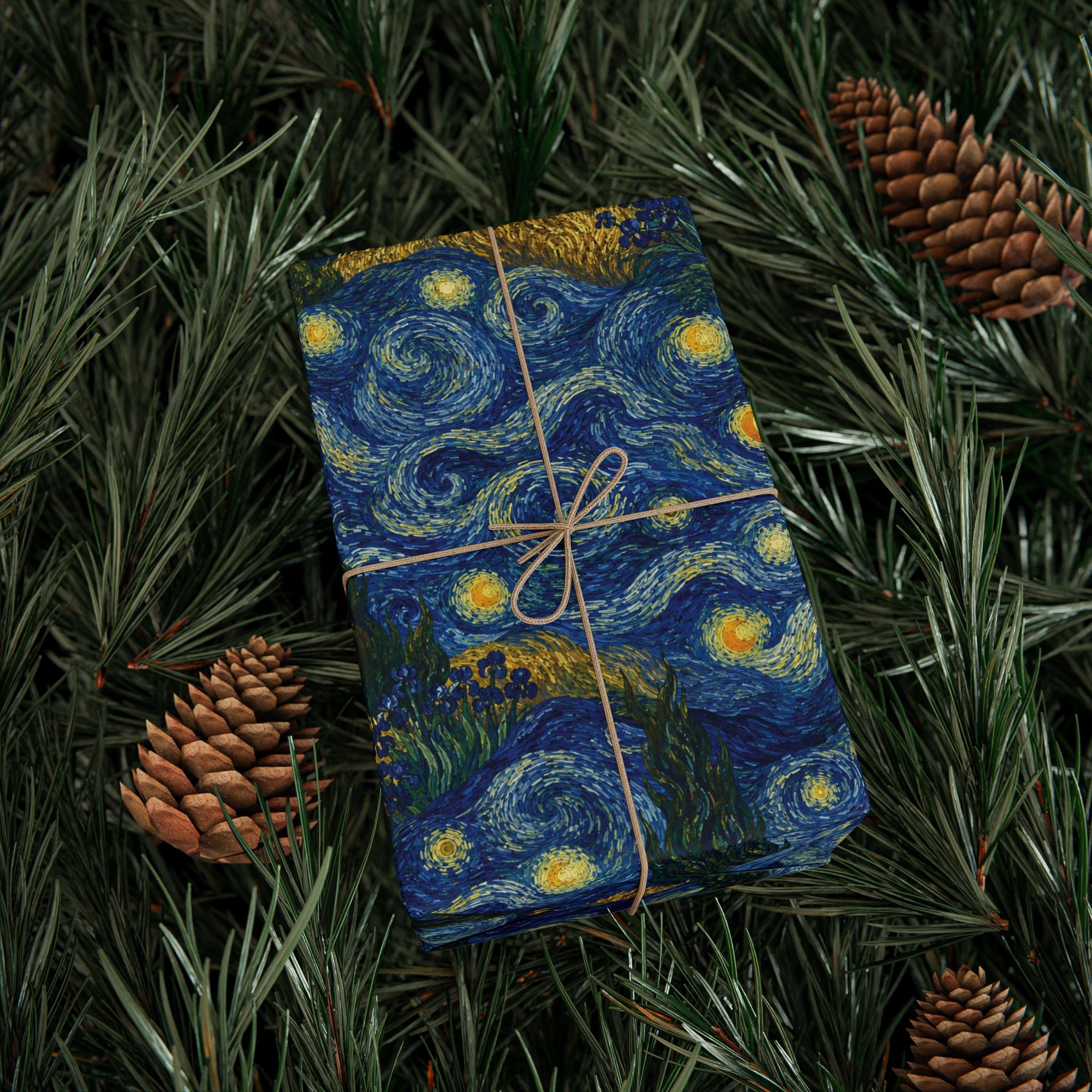 Van Gogh Illusion Wrapping Paper — Artist Birthday & Art Lover Gift Wrap