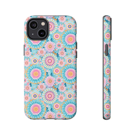 Boho Modern Watercolor Abstract Phone Case Compatible with iPhone, Samsung & More - Stylish, Durable Protection with Vibrant Artistic Design Perfect Gift for Her