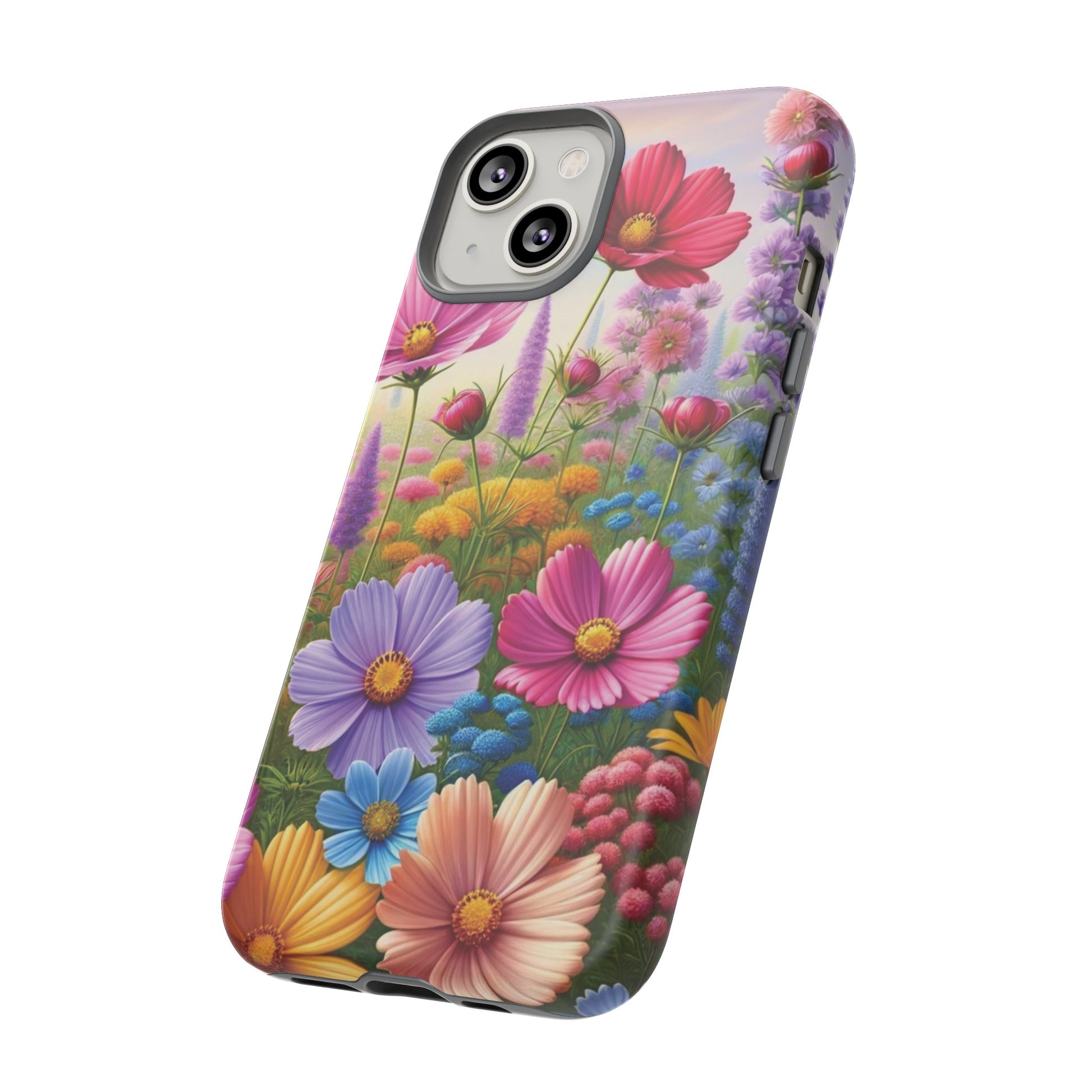Bright Floral Phone Case Durable for iPhone Samsung Gift iPhone 15, 14, 13 Samsung Pixel Gift for Mom Accessory Gift for Her
