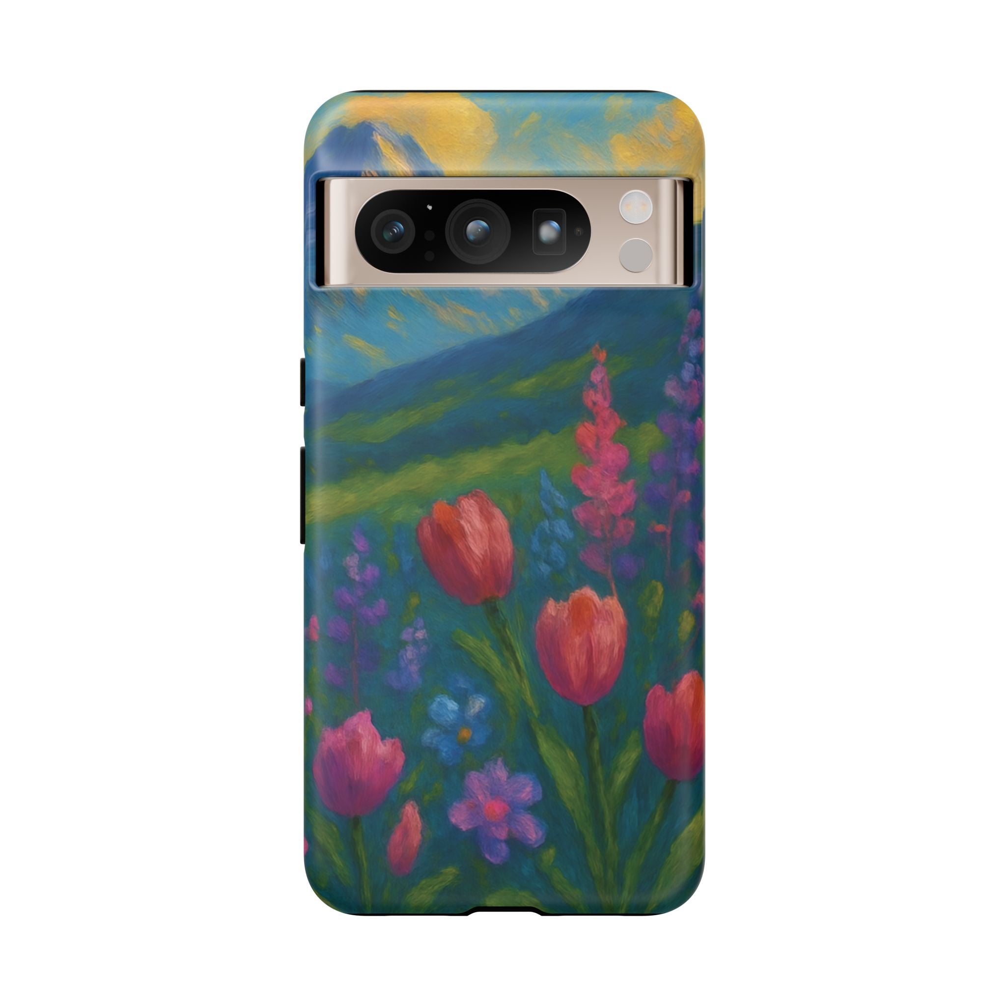 Mountains Wildflowers Phone Case | Vibrant Botanical Floral Design | Nature-Inspired Protective Cover for iPhone & Samsung | Trendy Aesthetic Gift Idea