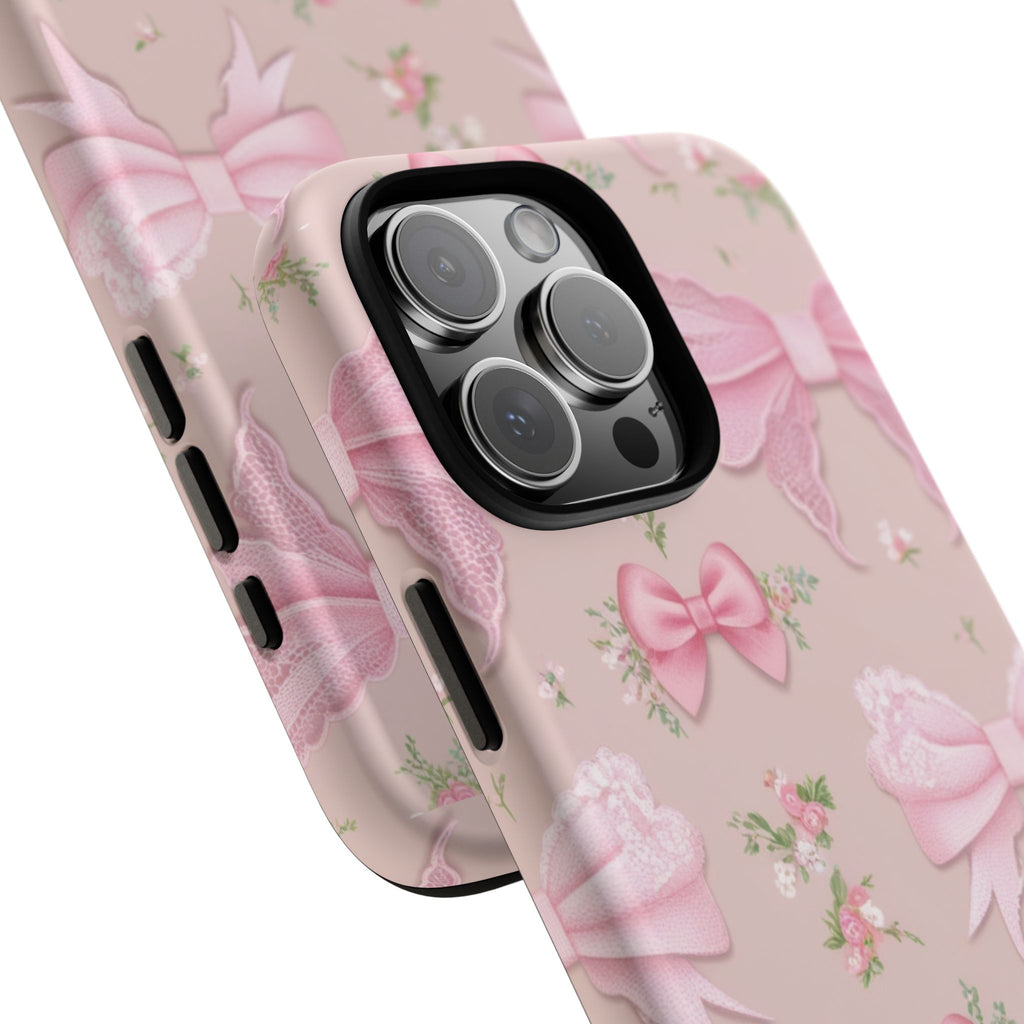 Luxury Pink Bow Phone Case – Cute & Protective Cover for iPhone & Samsung Gift for Her