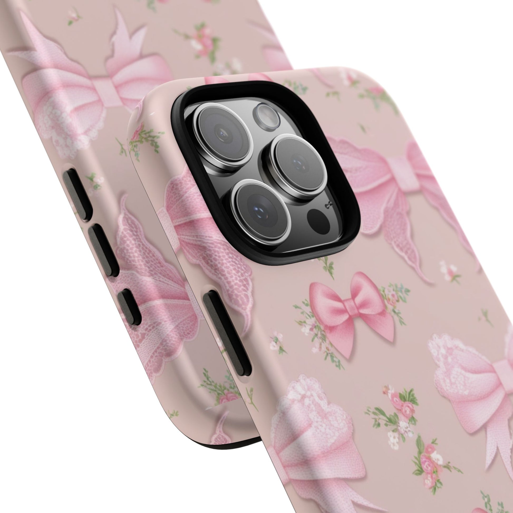 Luxury Pink Bow Phone Case – Cute & Protective Cover for iPhone & Samsung Gift for Her