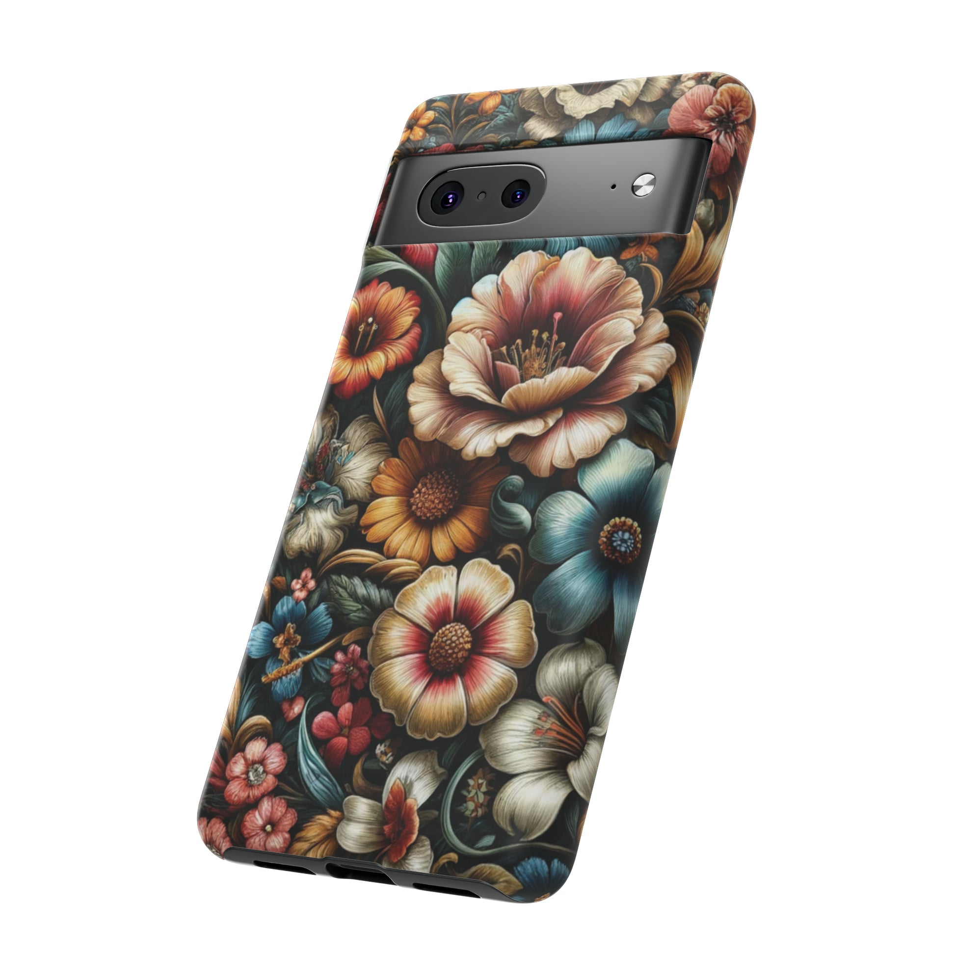 Pastel Floral Design Luxury Phone Tough Case Floral Elegant Durable Stylish for Modern Devices iPhone 15, Samsung iPhone Samsung Accessory Gift for Her.
