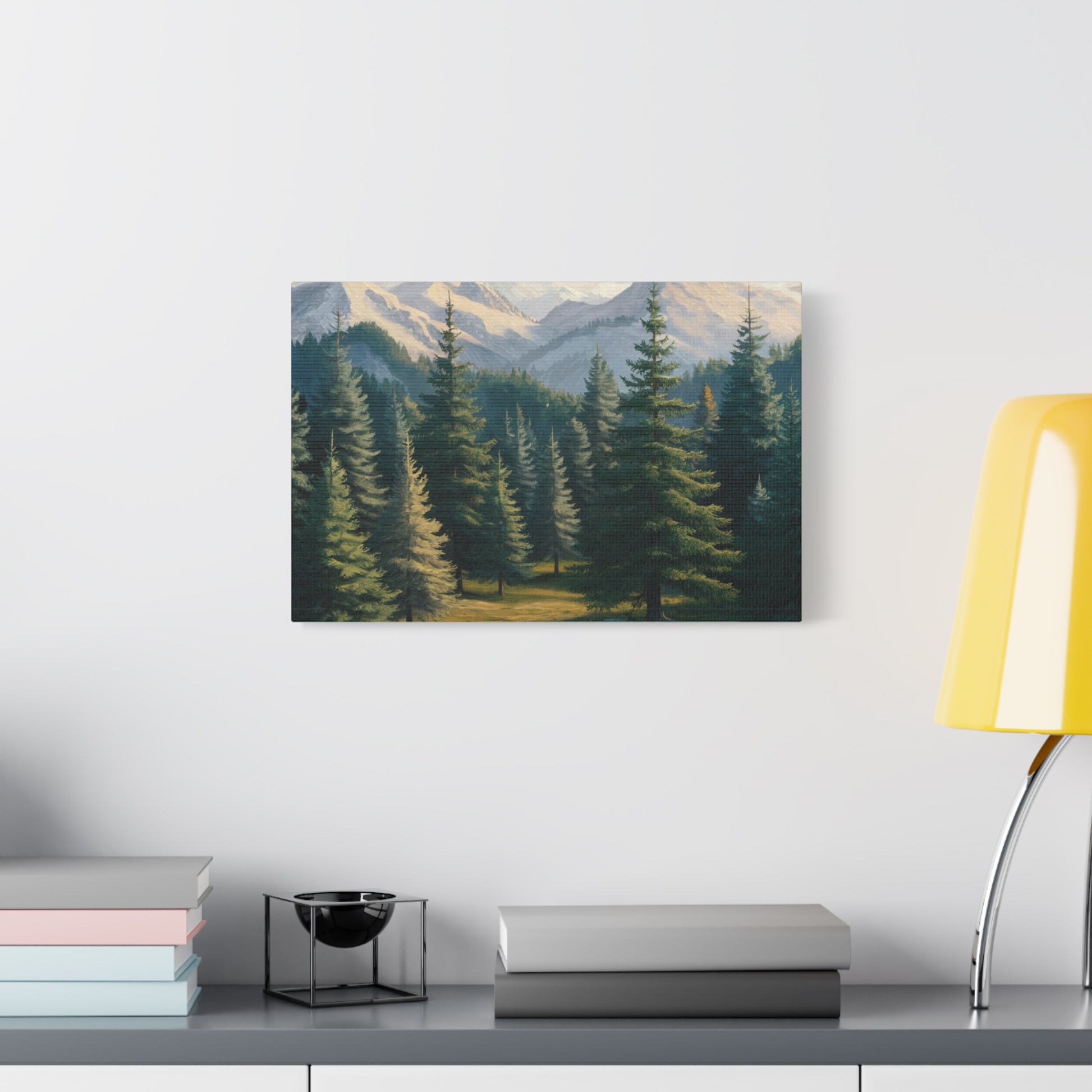 Majestic Mountain Lake Watercolor Landscape Art Print for Home Decor, Nature-Inspired Wall Art, Perfect for Living Room, Office & Gift Ideas Birthday Gift, Housewarming New House Decor.