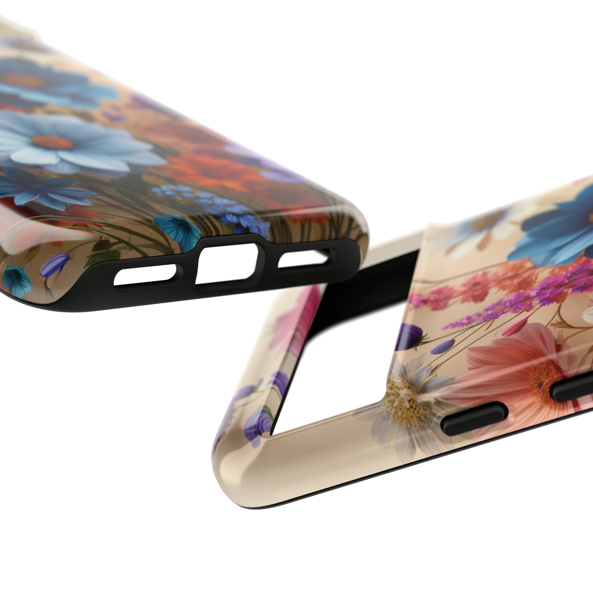Best Phone Case Floral 3D Illusion Luxury Tough Case Floral Elegant Durable Stylish for Modern Devices iPhone 15, Samsung iPhone Samsung Accessory Gift for Her.