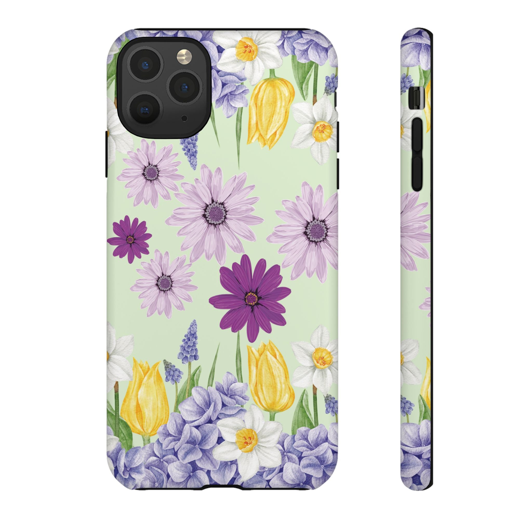 Lavender Yellow Flower Phone Case – Stylish Protective Cover for iPhone & Samsung, Botanical Design, Perfect Gift for Spring & Everyday Elegance