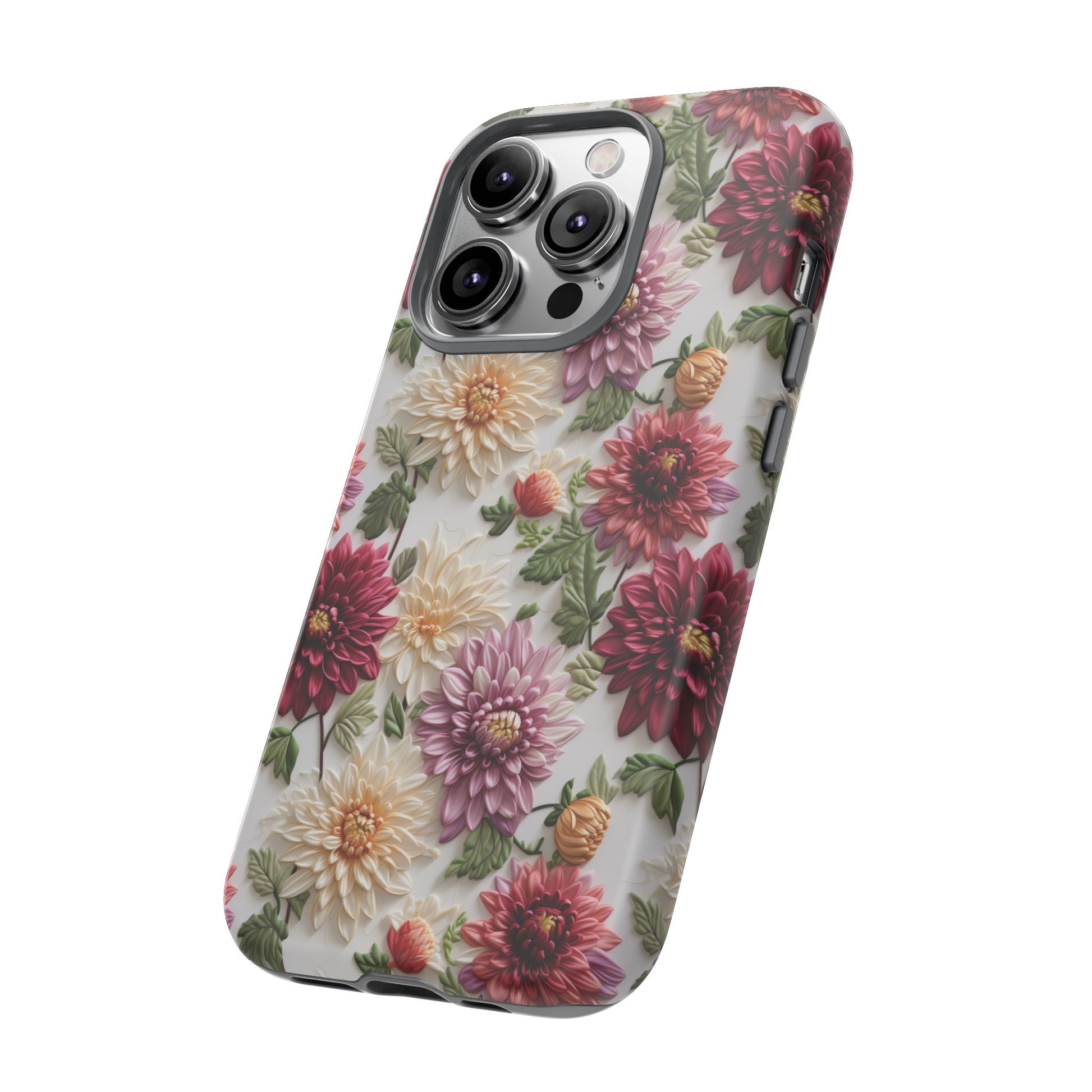 Floral Fall Phone Case for iPhone 16 pro15 14 13 12  21 23 Samsung, and Pixel | Stylish Protective Cover Gift for Her Perfect for Floral Lover